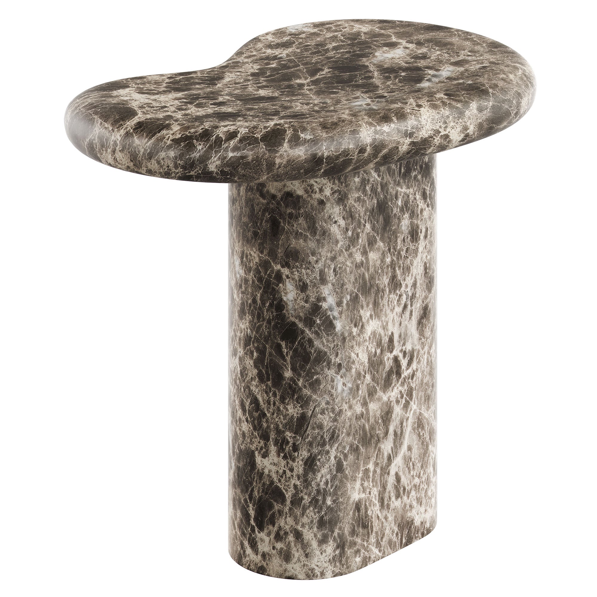 Modway EEI-7572 Elowen Outdoor Patio Faux Marble Side Table