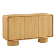 Modway EEI-7575 Lumo 3-Door Curved Wood Accent Cabinet