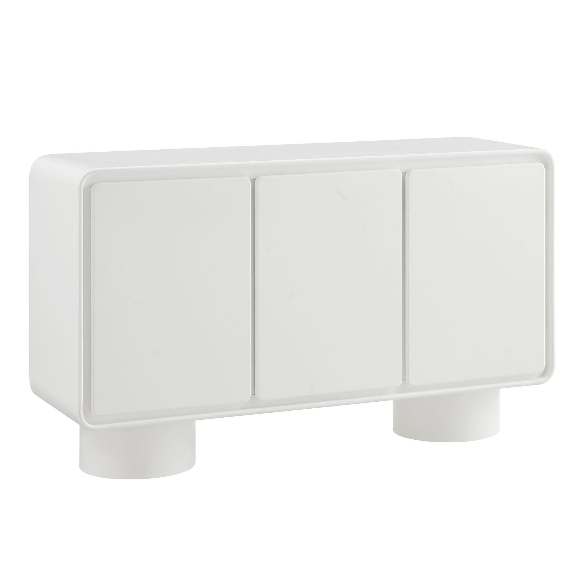 Modway EEI-7576 Lumo 3-Door Curved Wood Accent Cabinet