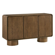 Modway EEI-7577 Lumo 3-Door Curved Wood Accent Cabinet