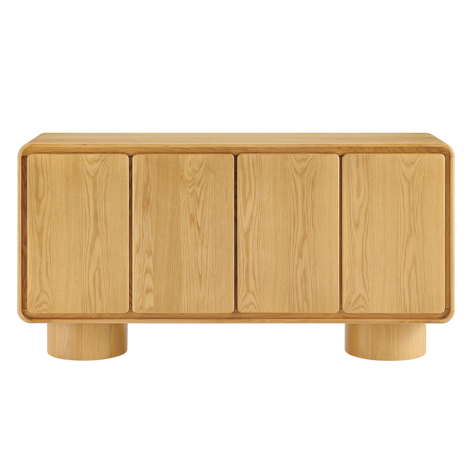 Modway EEI-7578 Lumo 4-Door Curved Wood Accent Cabinet