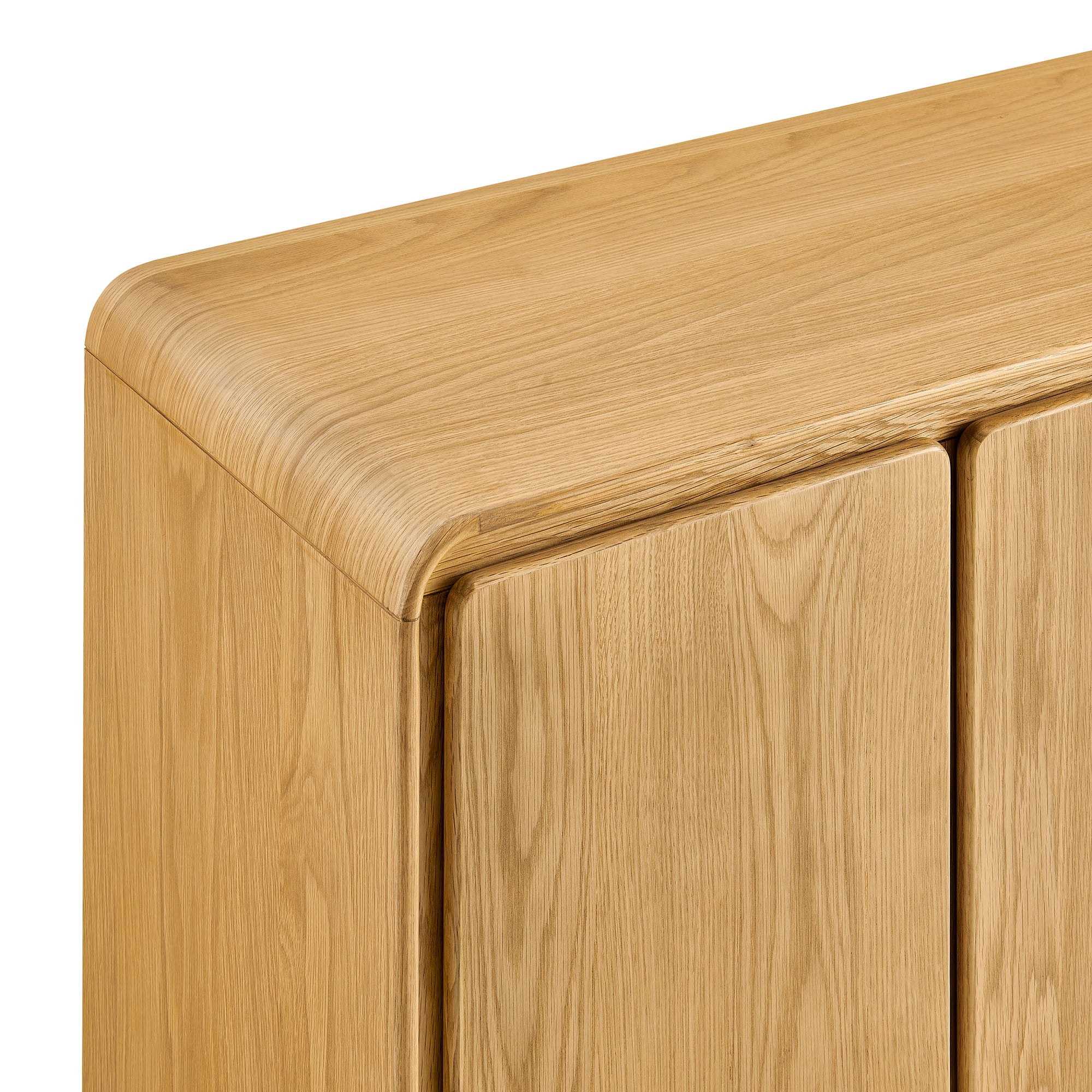 Modway EEI-7578 Lumo 4-Door Curved Wood Accent Cabinet