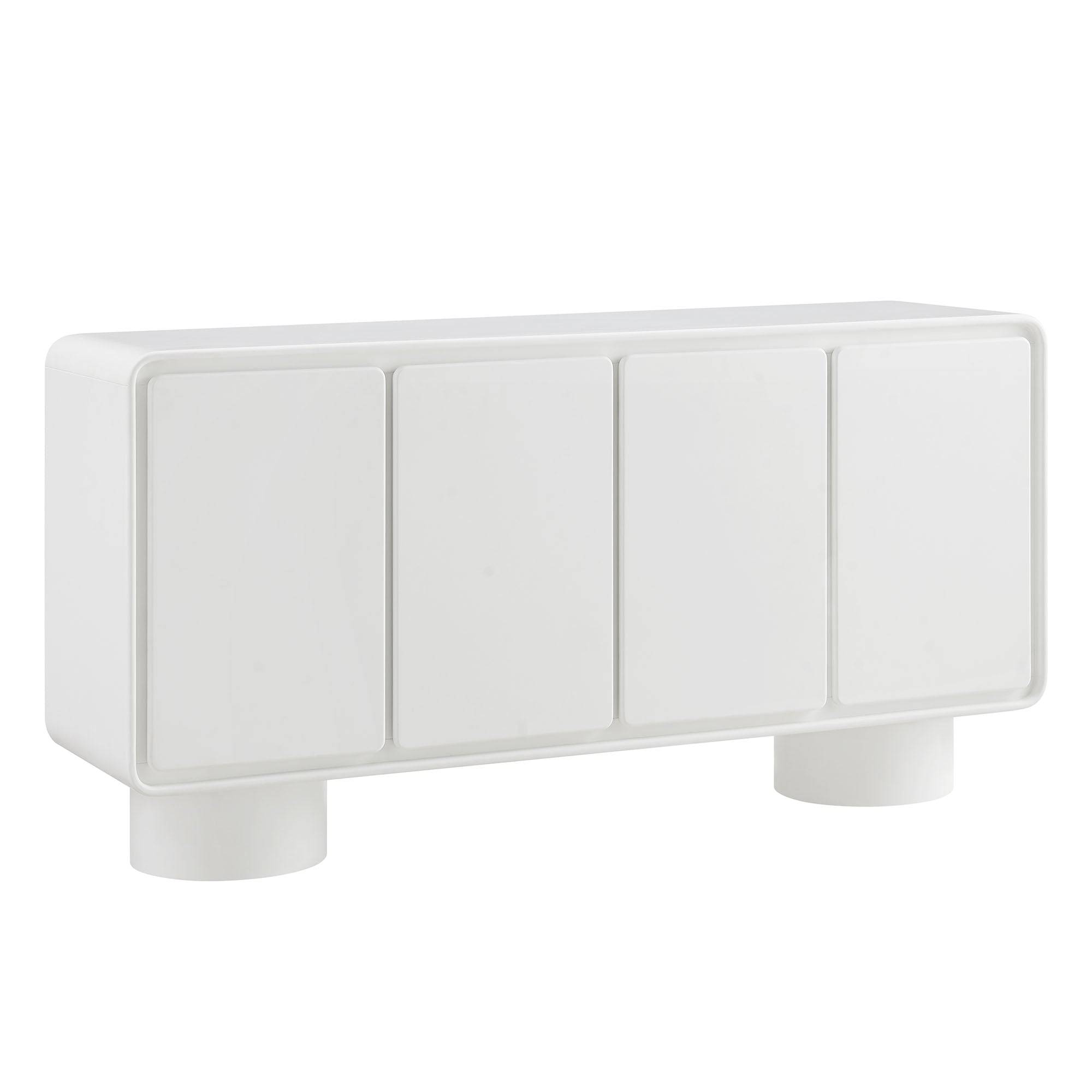 Modway EEI-7579 Lumo 4-Door Curved Wood Accent Cabinet