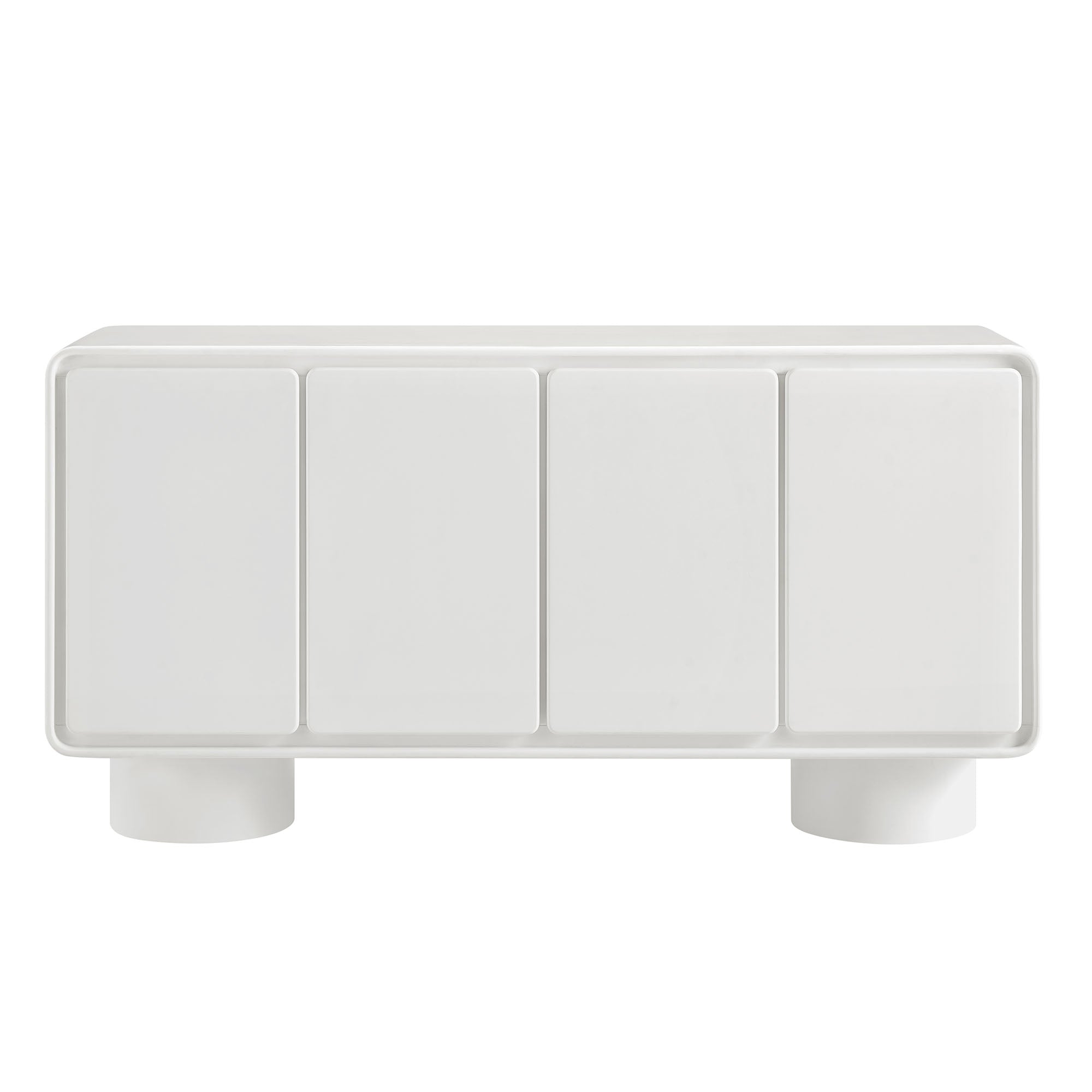 Modway EEI-7579 Lumo 4-Door Curved Wood Accent Cabinet