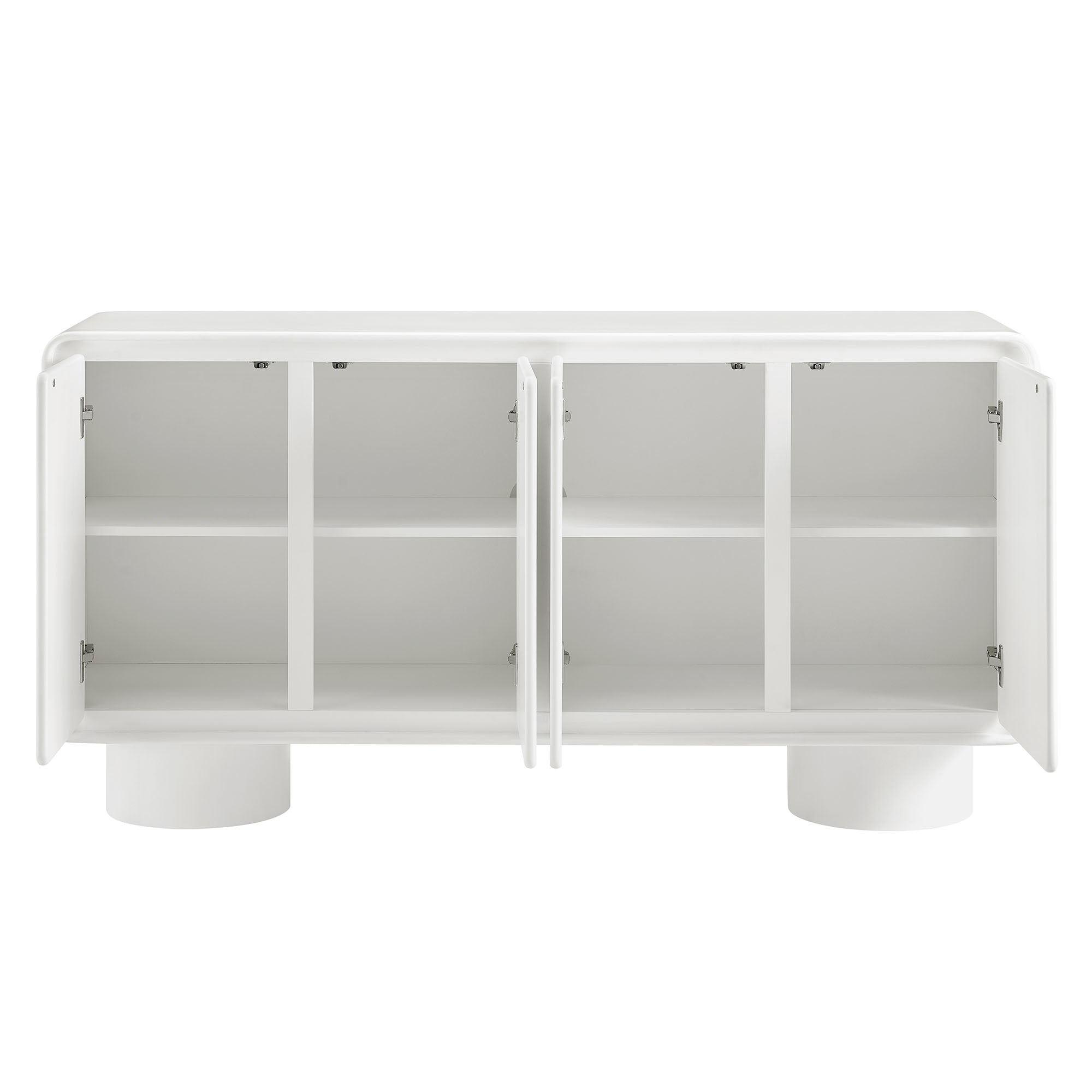 Modway EEI-7579 Lumo 4-Door Curved Wood Accent Cabinet