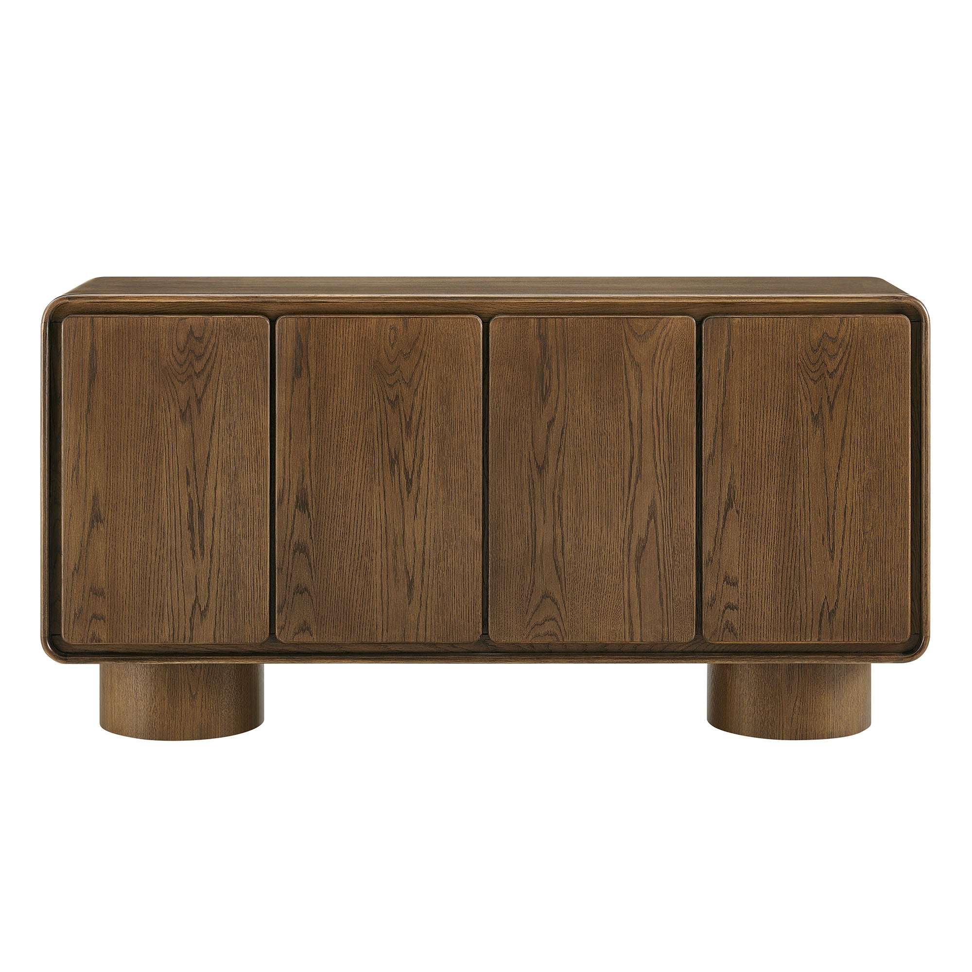 Modway EEI-7580 Lumo 4-Door Curved Wood Accent Cabinet