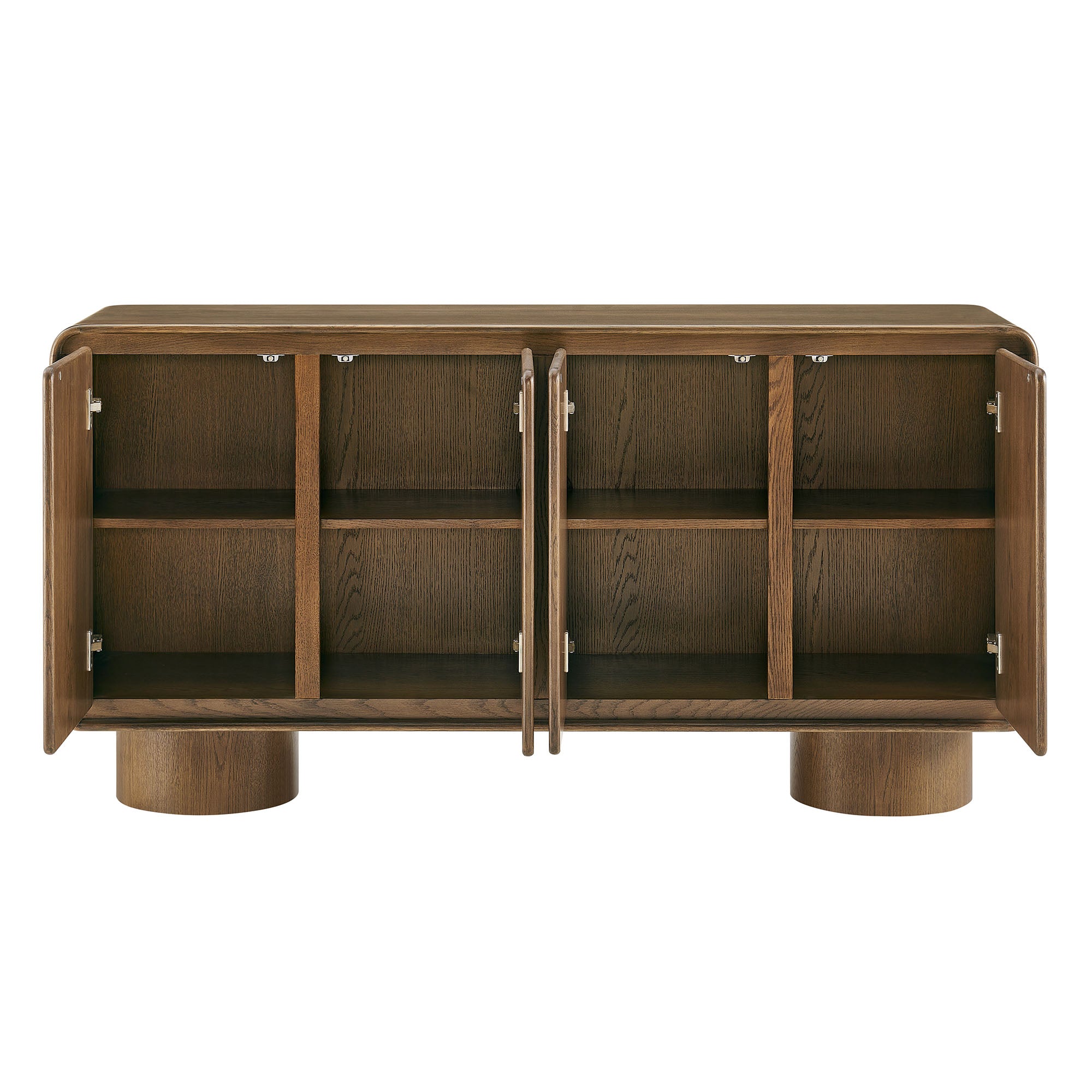 Modway EEI-7580 Lumo 4-Door Curved Wood Accent Cabinet