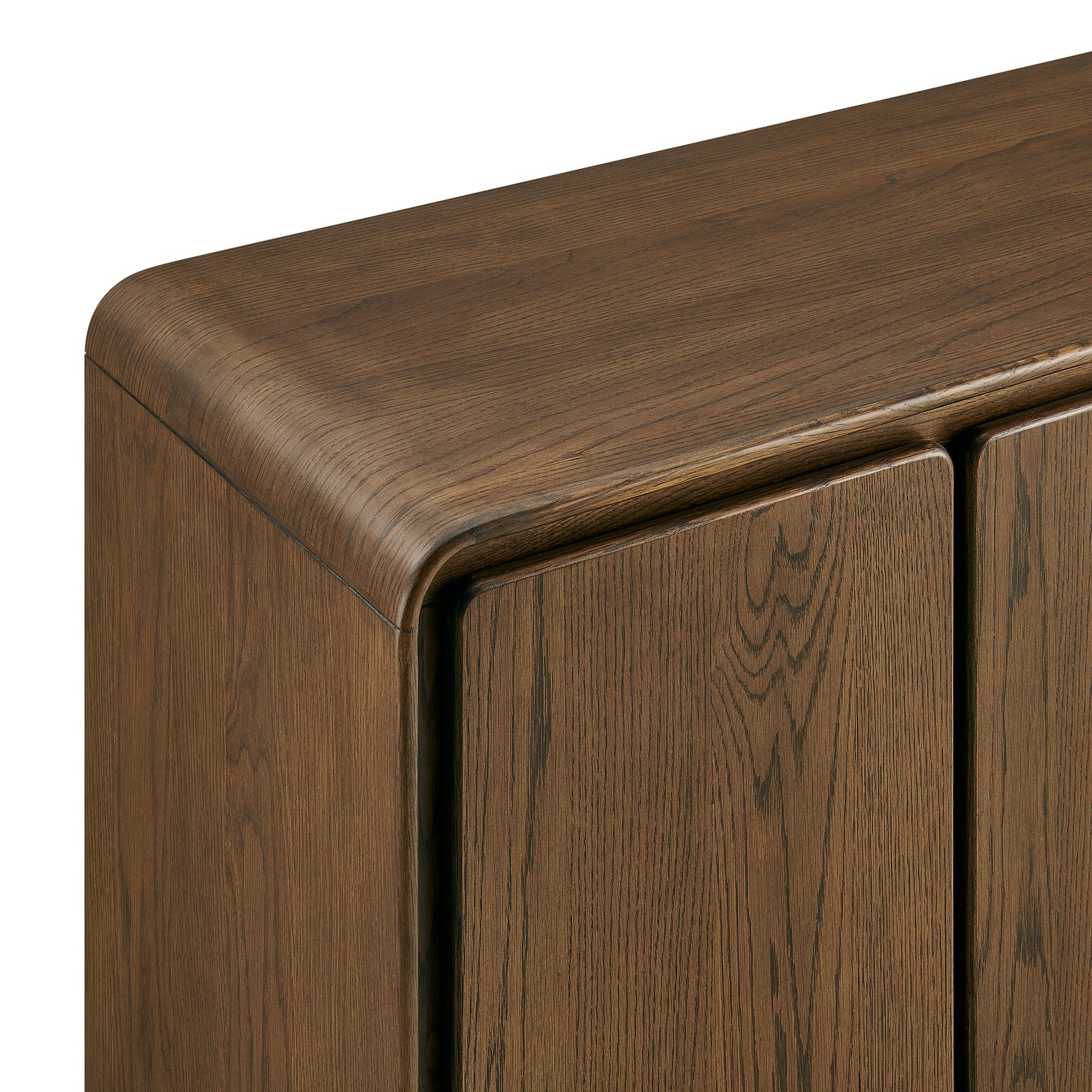 Modway EEI-7580 Lumo 4-Door Curved Wood Accent Cabinet