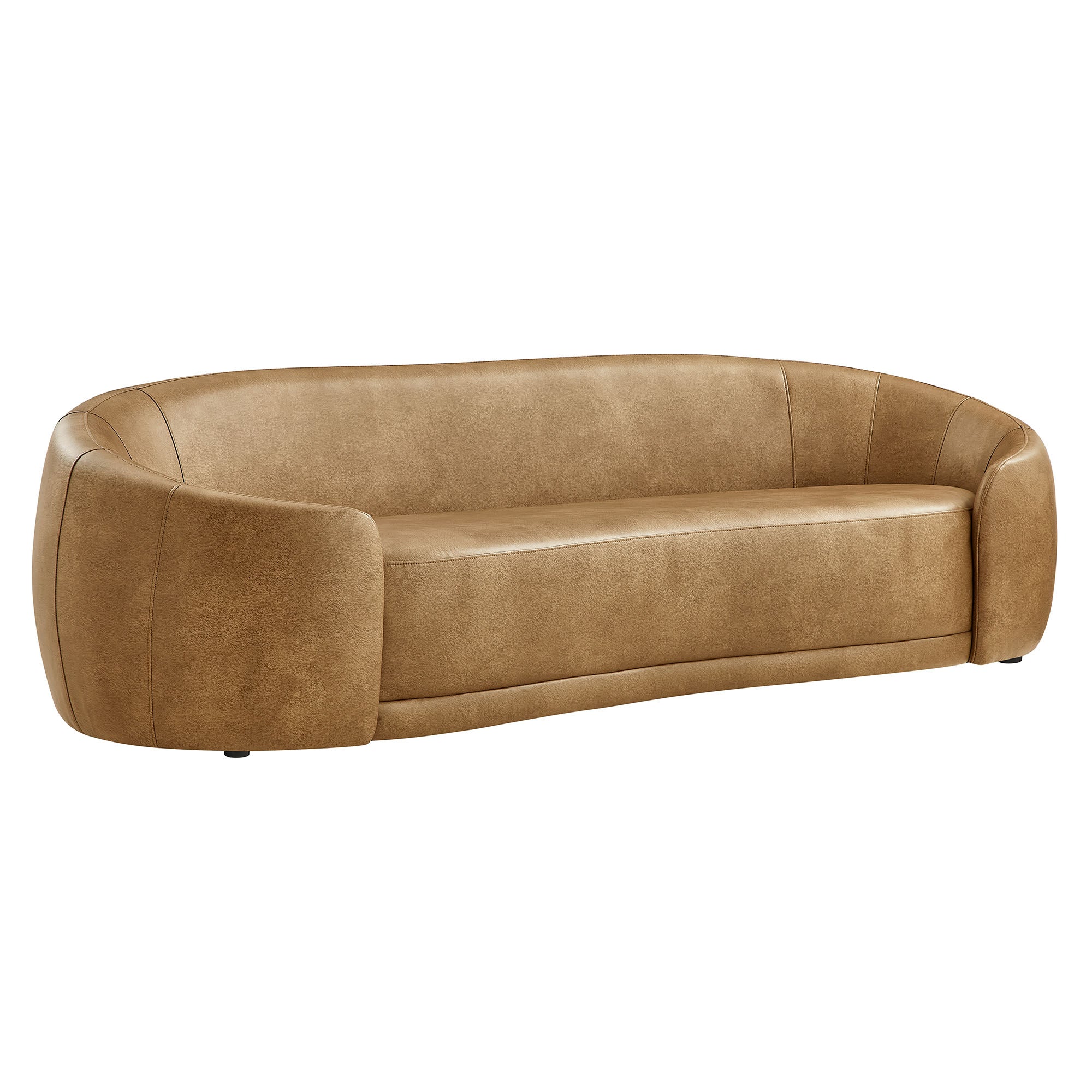 Modway EEI-7582 Contessa Curved Vegan Leather Sofa