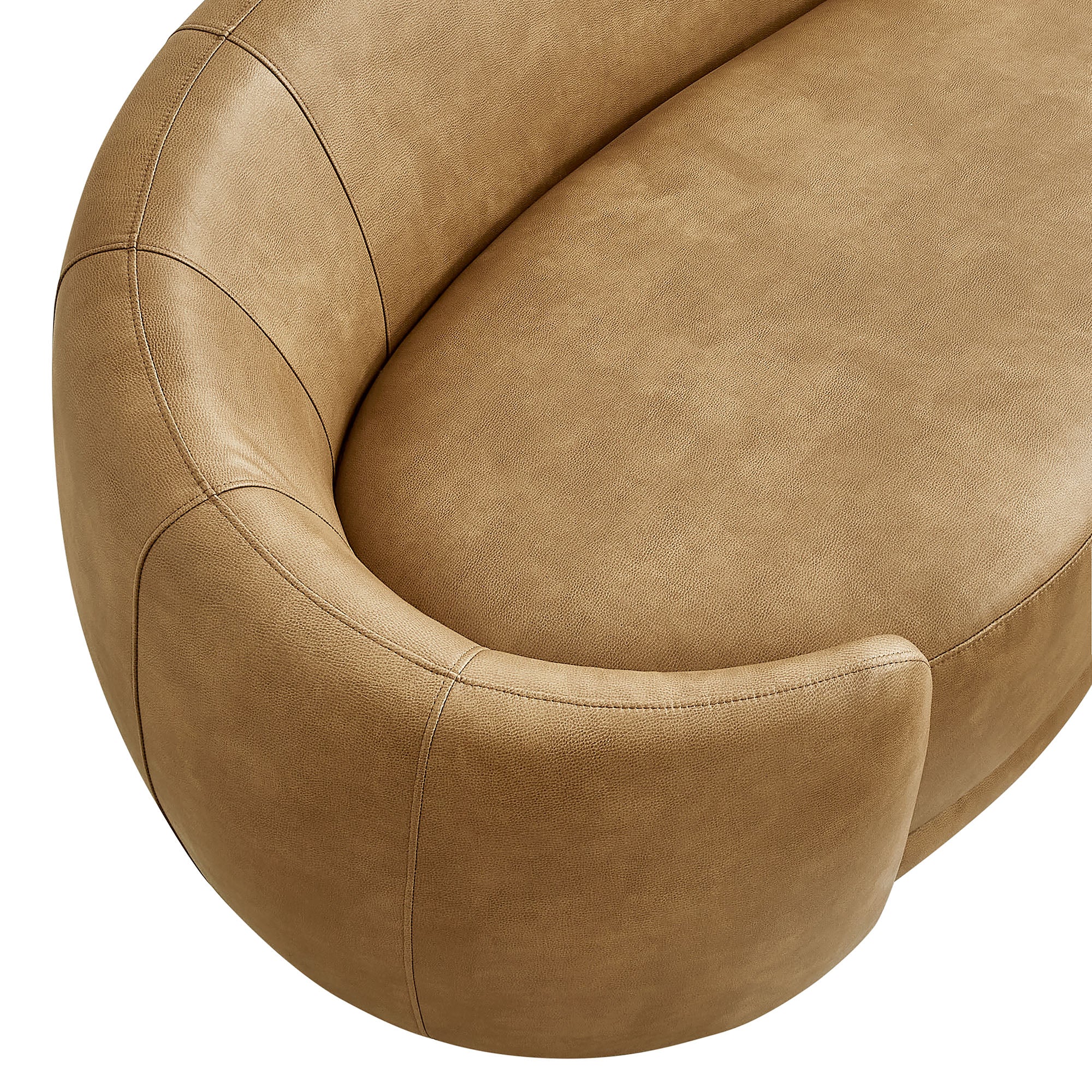 Modway EEI-7582 Contessa Curved Vegan Leather Sofa