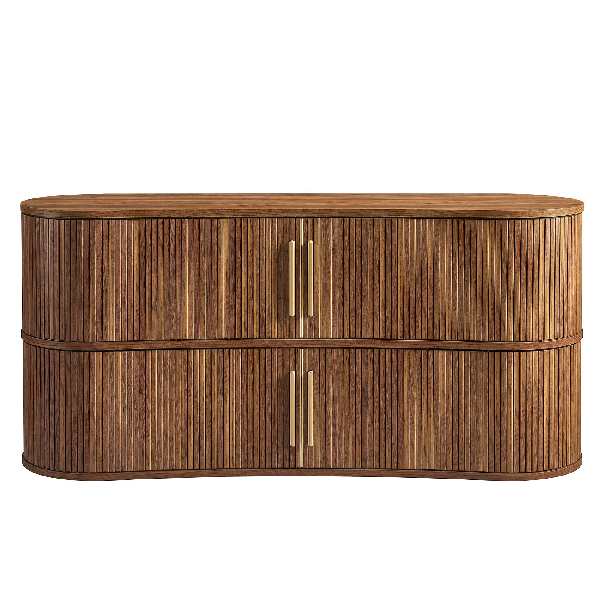 Modway Radcliffe 63" Curved Fluted Sideboard Buffet Cabinet
