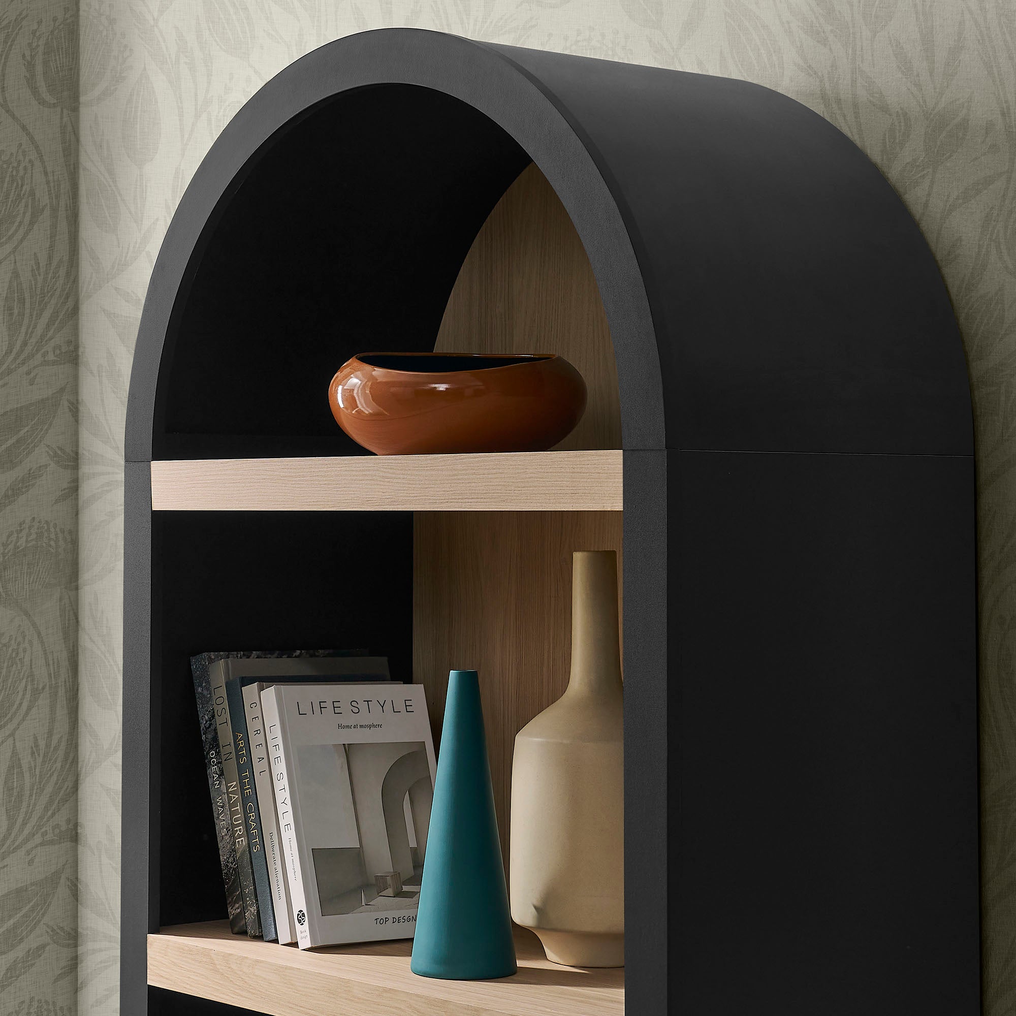Modway EEI-7584 Caleb 4 Arched Display Shelf Bookcase