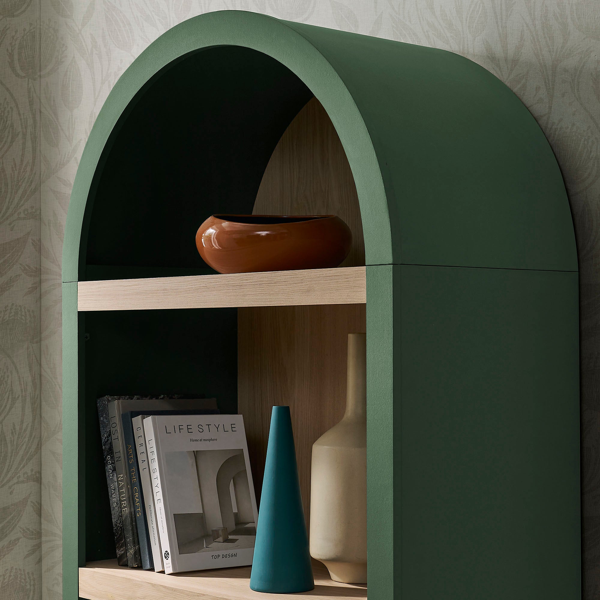 Modway EEI-7584 Caleb 4 Arched Display Shelf Bookcase