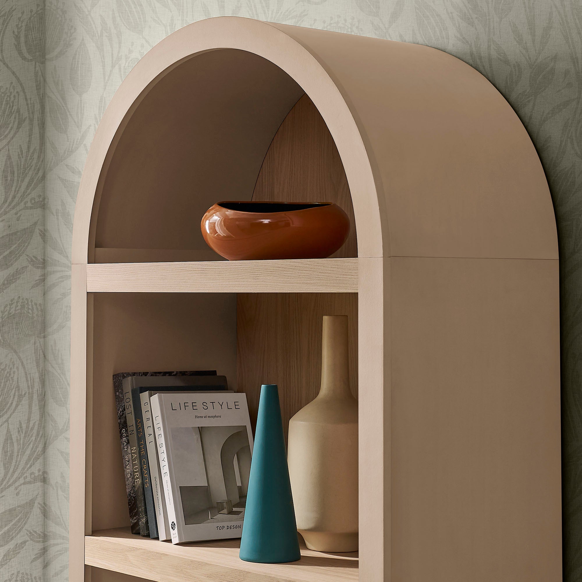 Modway EEI-7584 Caleb 4 Arched Display Shelf Bookcase
