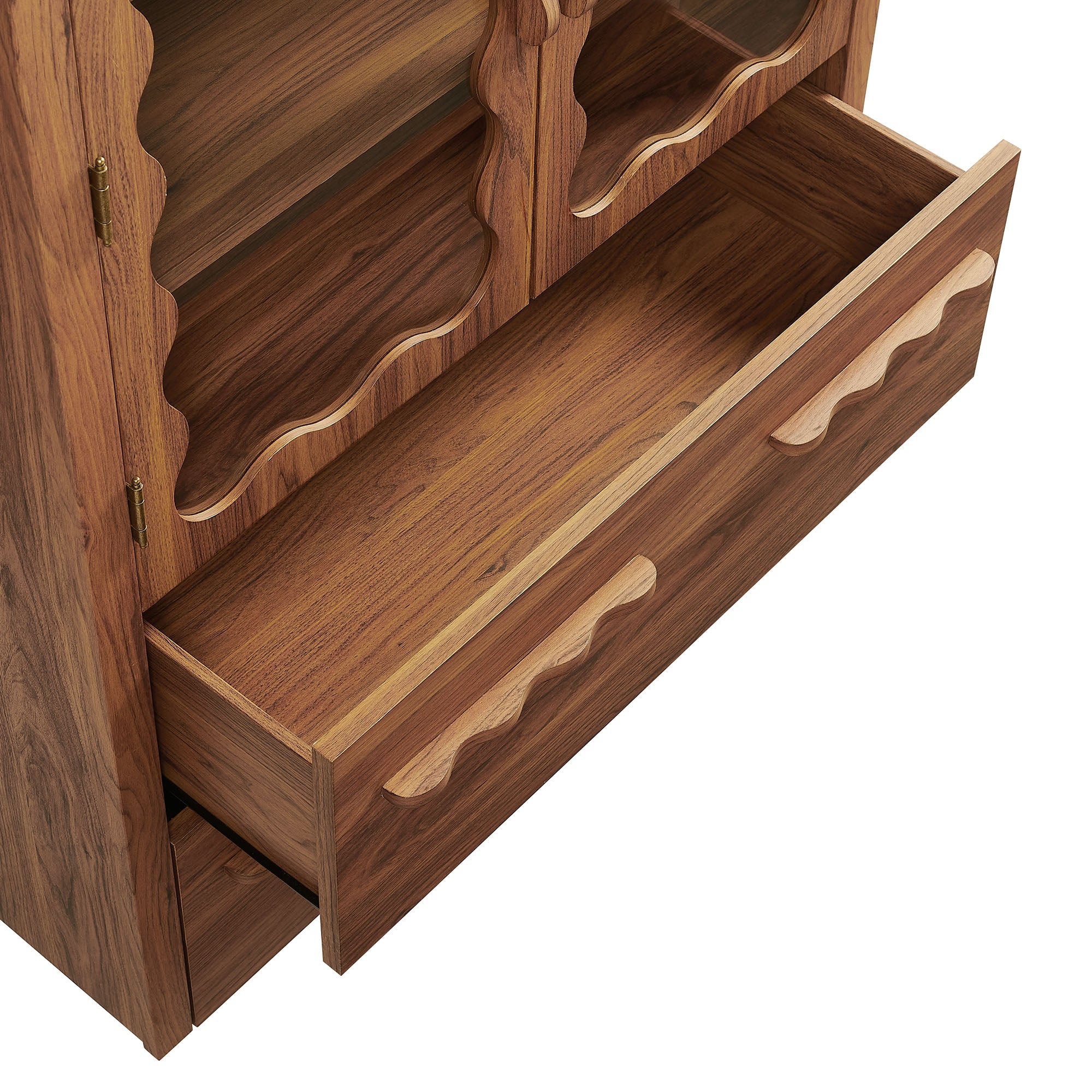 Modway EEI-7589 Rory 76 Inch Arched Kitchen Pantry Display Cabinet