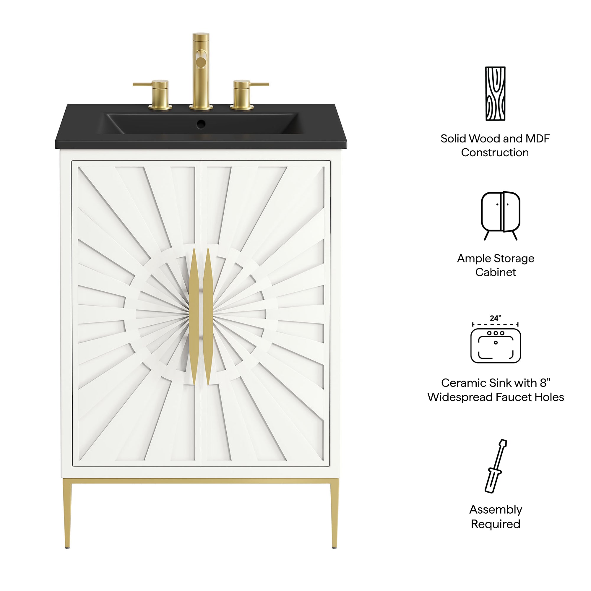 Modway EEI-7592 Awaken 24" Bathroom Vanity