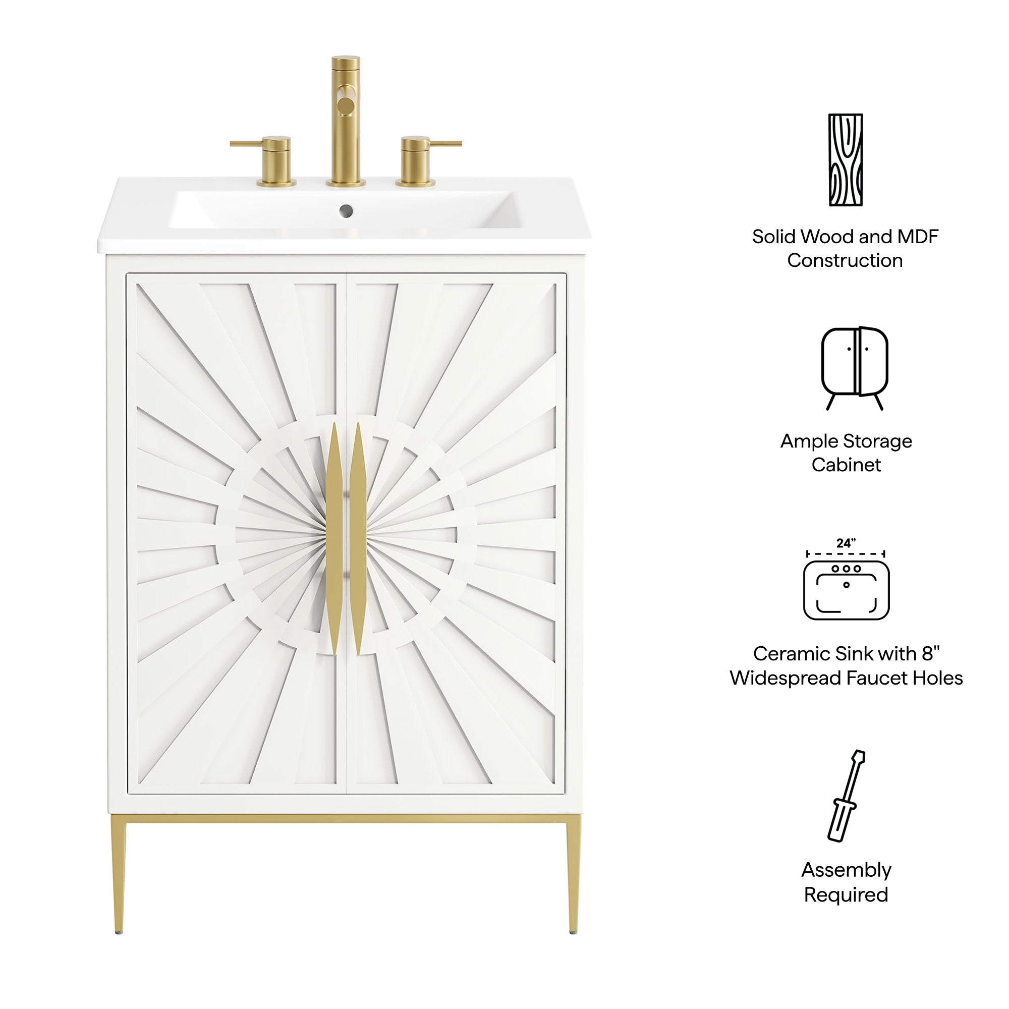 Modway EEI-7592 Awaken 24" Bathroom Vanity