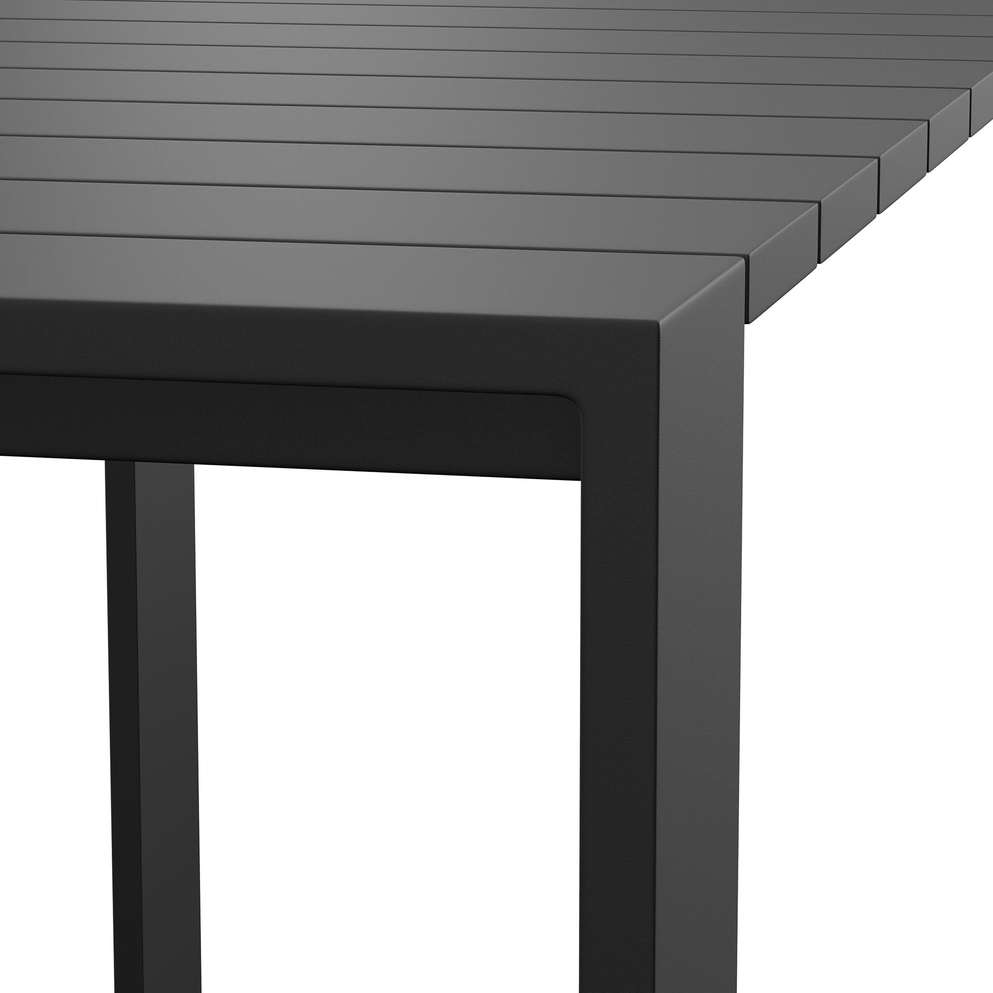 Modway EEI-7593 Tahoe 59 Inch Rectangle Outdoor Patio Aluminum Bar Table