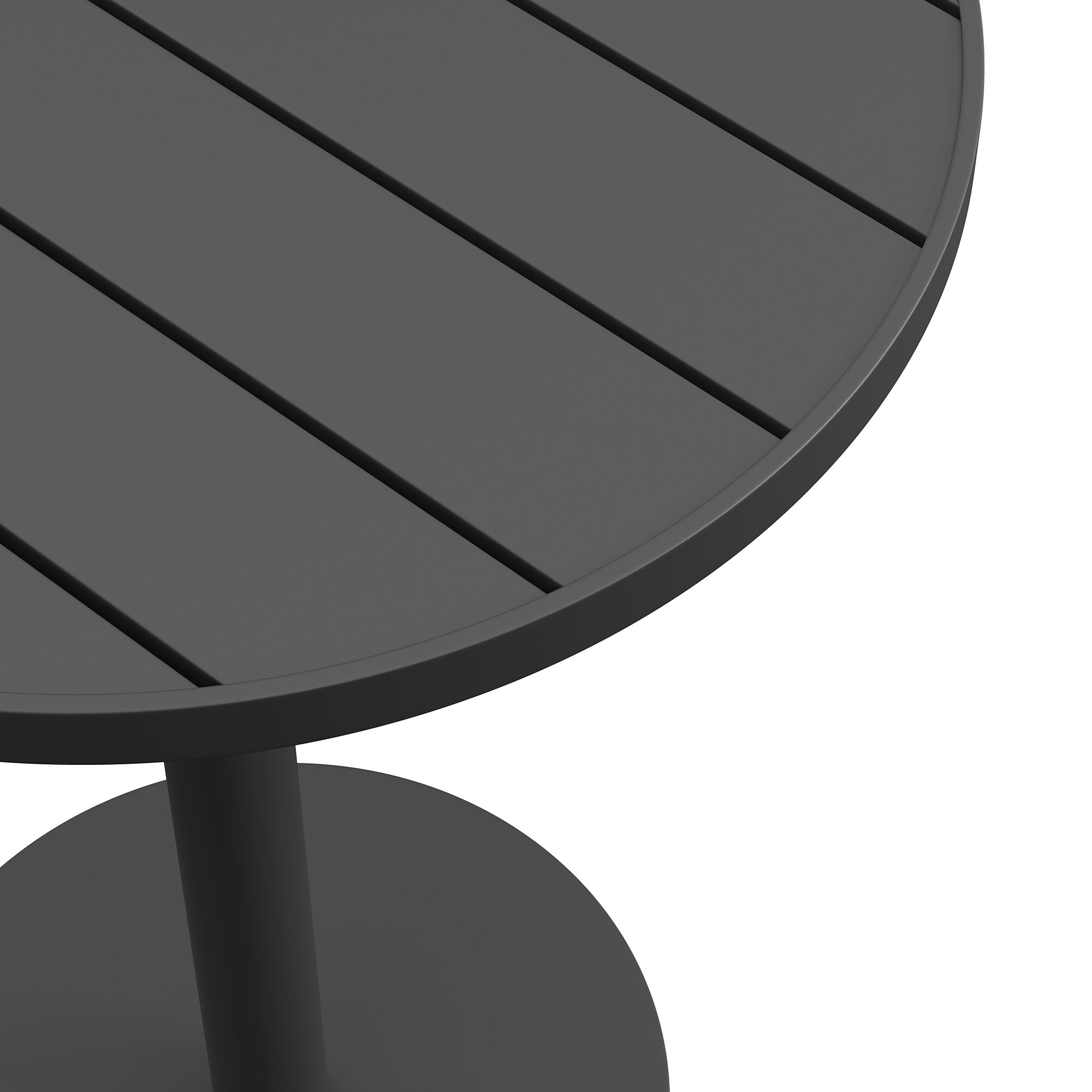 Modway EEI-7594 Tahoe 31 Inch Round Outdoor Patio Aluminum Bar Table