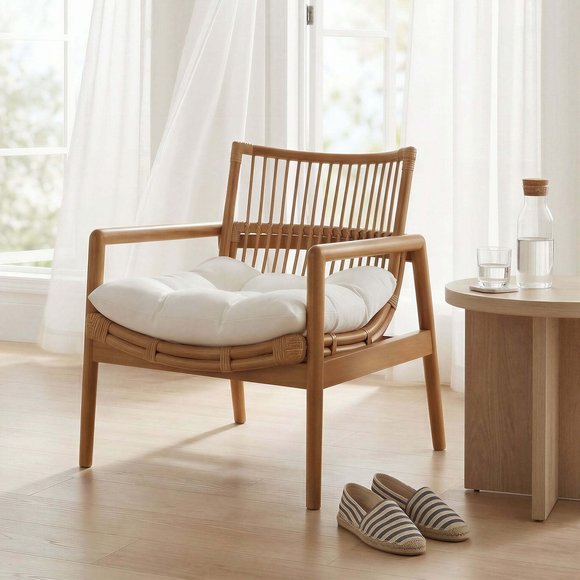 Modway EEI-7602 Tula Wood Rattan Lounge Chair
