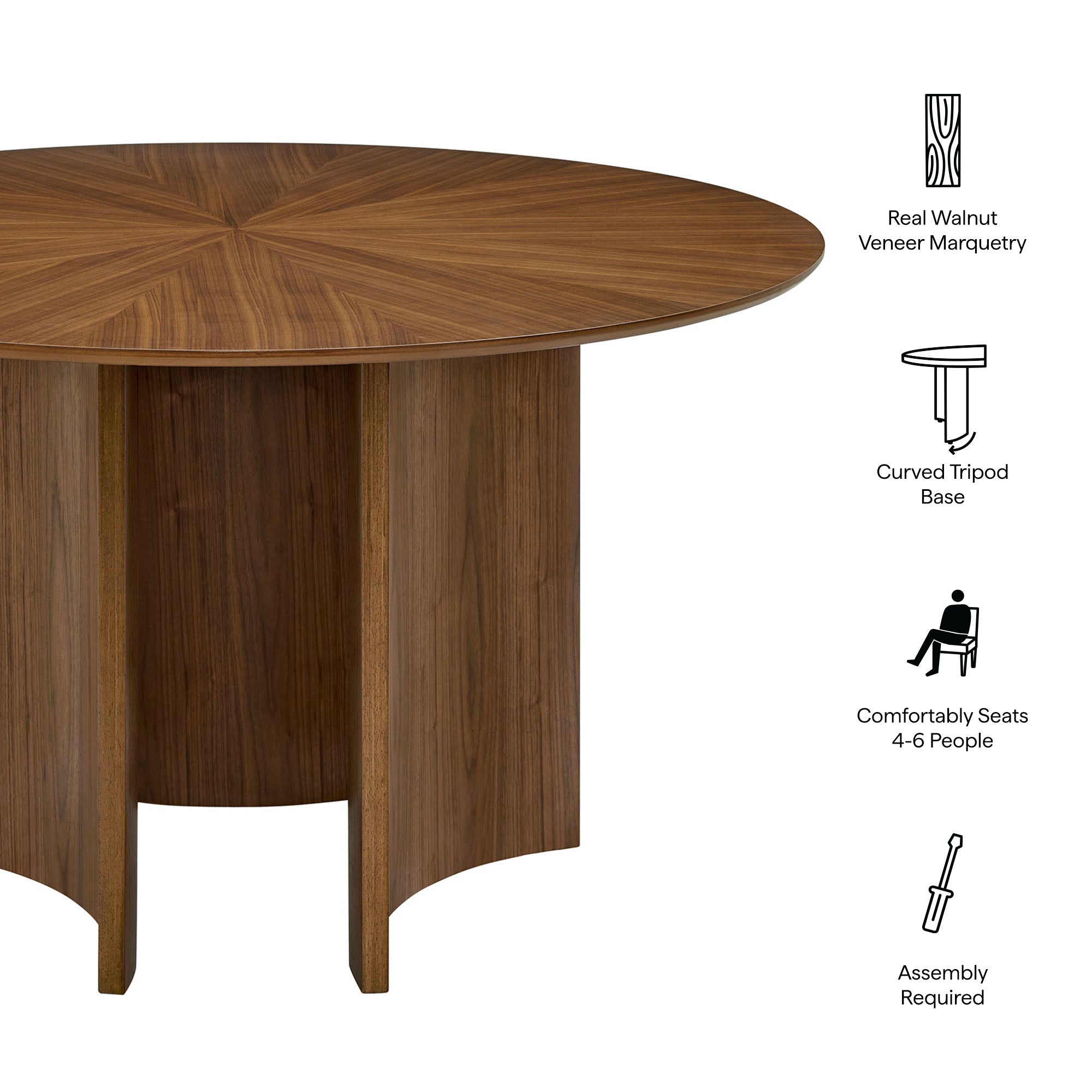 Modway EEI-7603 Sloane 54 Inch Round Dining Table