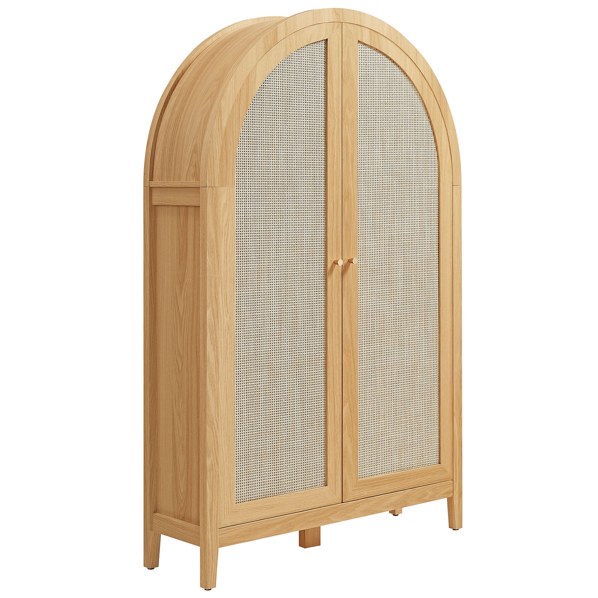 Modway EEI-7604 Calista 63 Inch Arched Storage Cabinet With Folding Desk