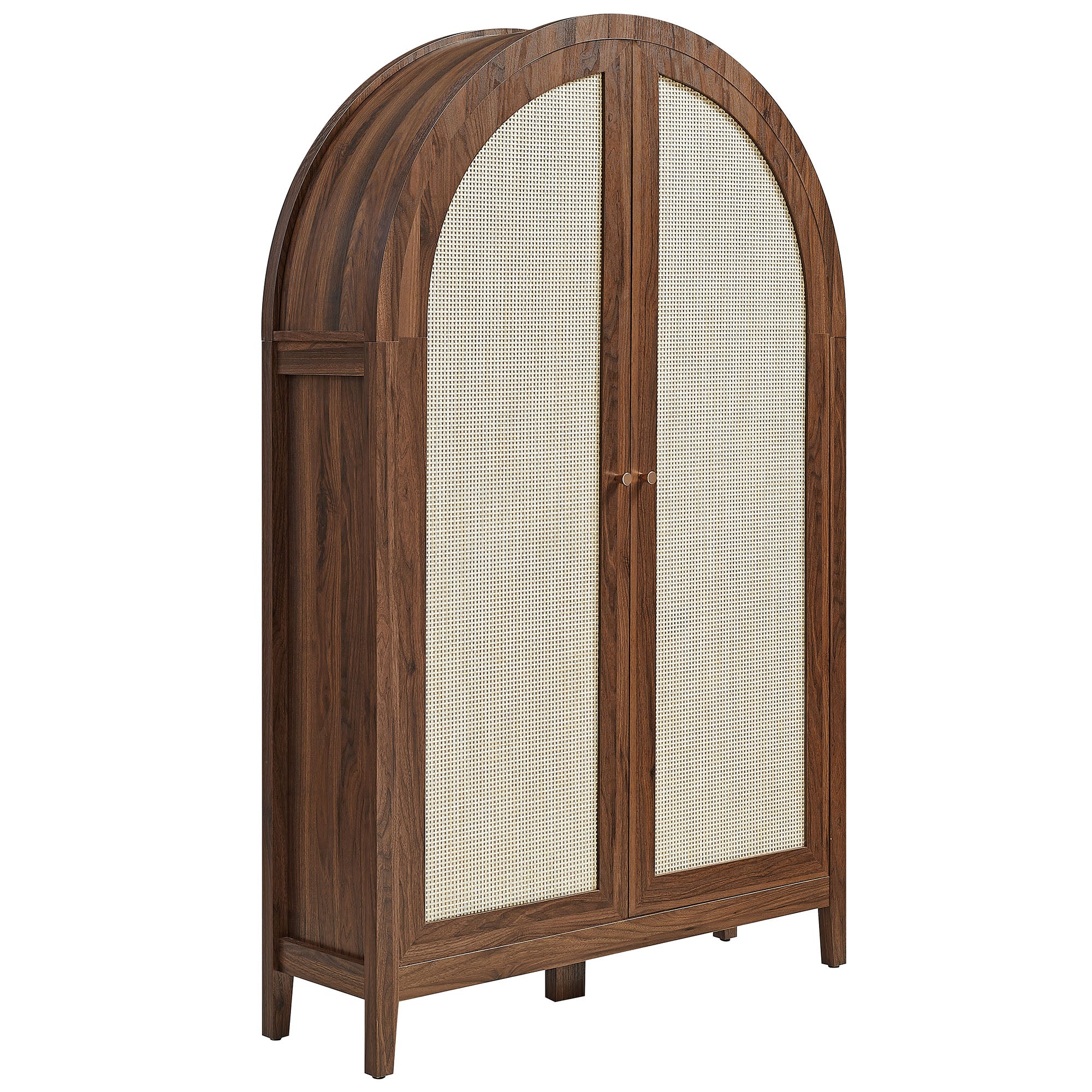 Modway EEI-7604 Calista 63 Inch Arched Storage Cabinet With Folding Desk