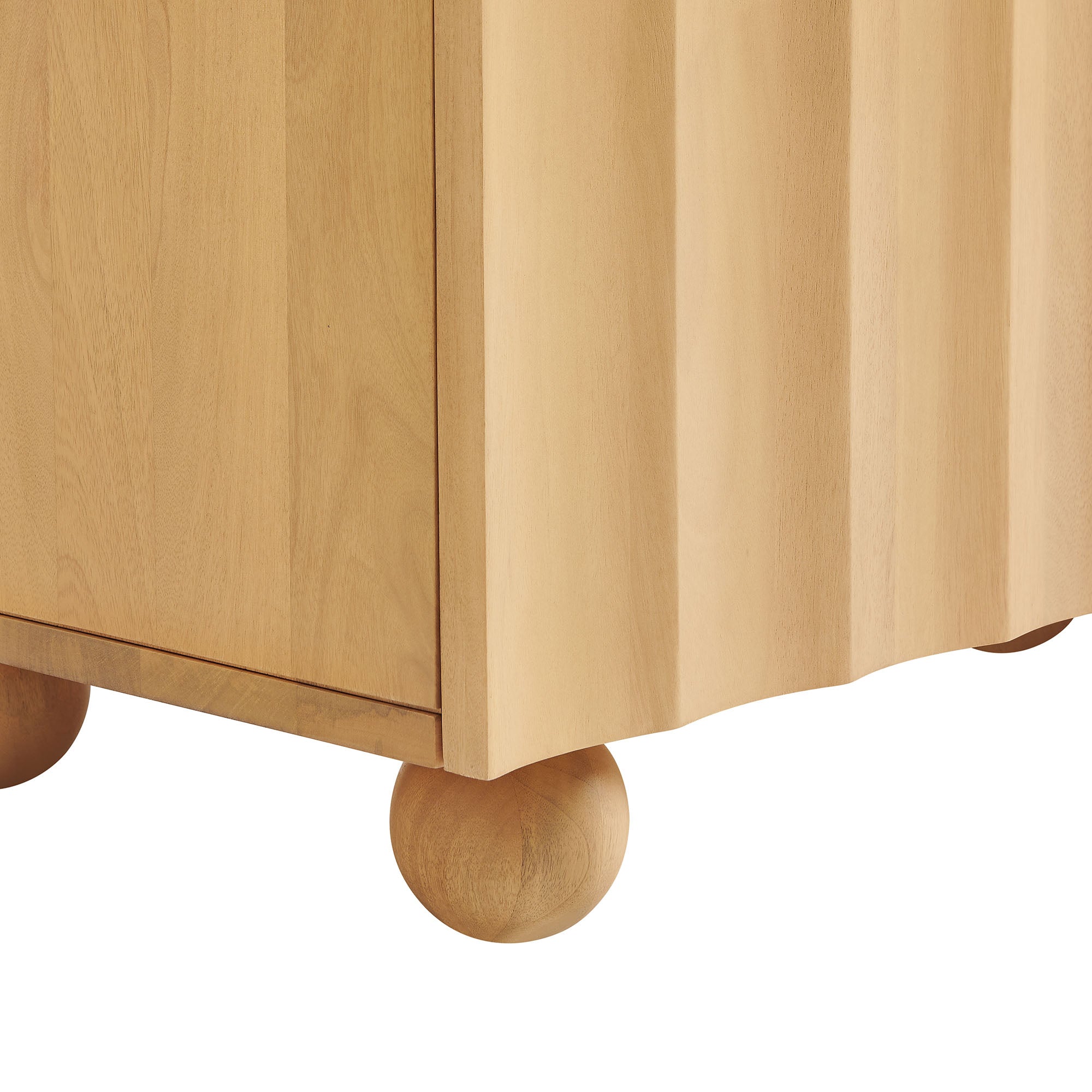 Modway EEI-7605 Sorren 54 Inch Scalloped Wood 3-Door Sideboard