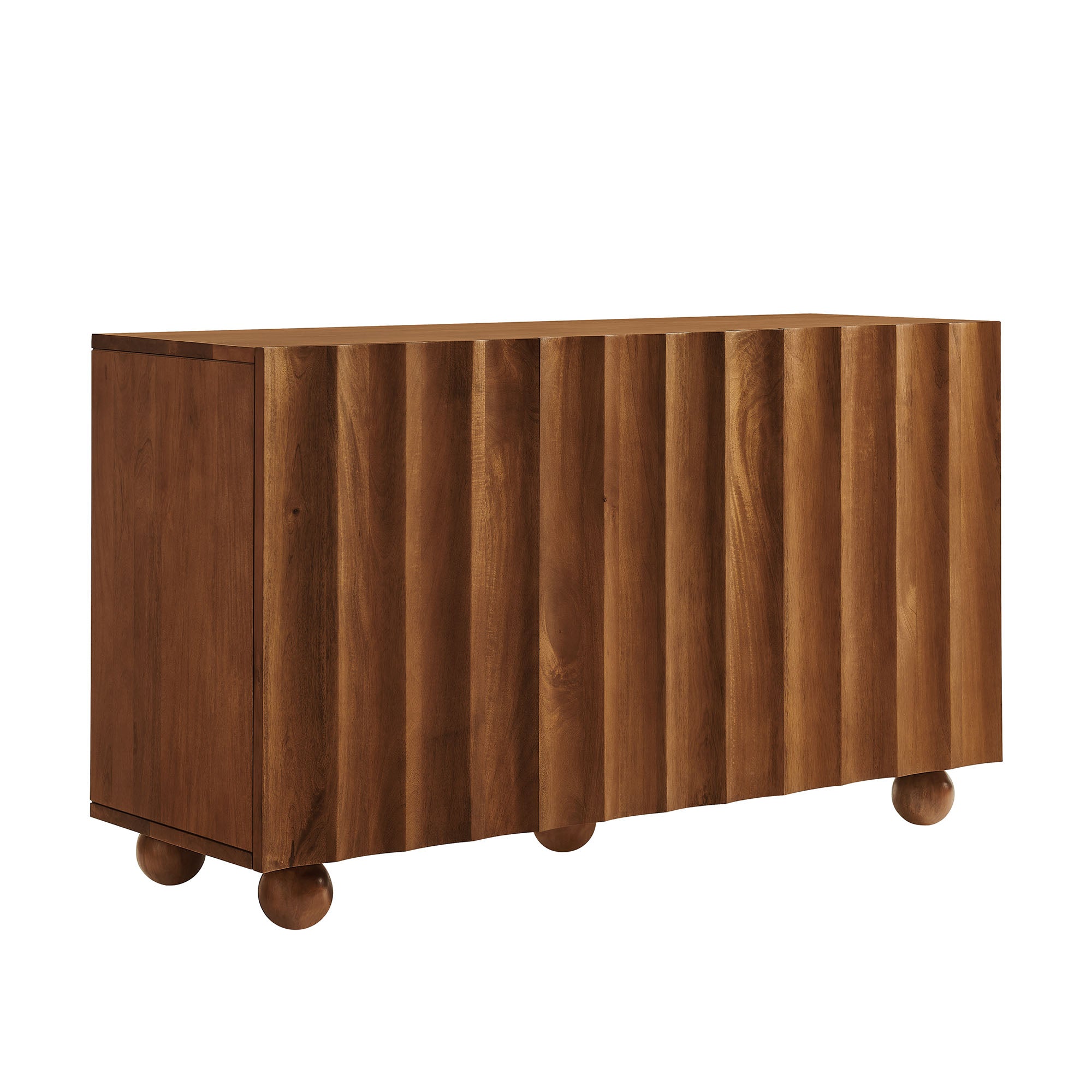 Modway EEI-7605 Sorren 54 Inch Scalloped Wood 3-Door Sideboard