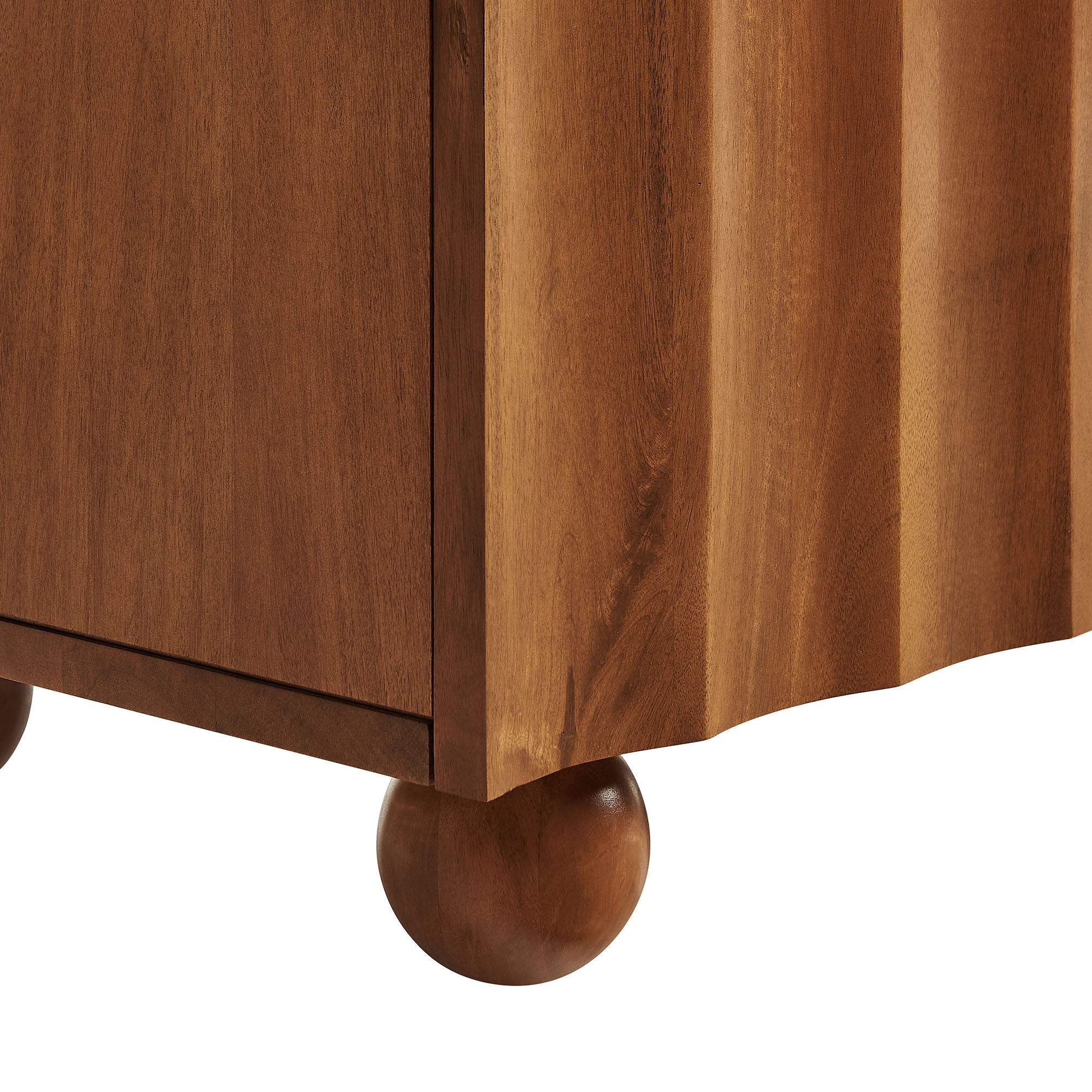 Modway EEI-7605 Sorren 54 Inch Scalloped Wood 3-Door Sideboard