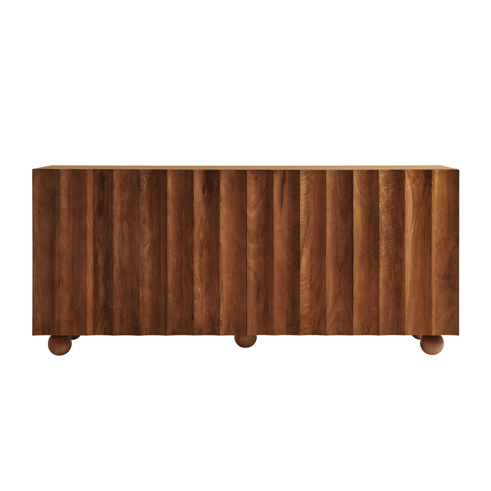 Modway EEI-7606 Sorren 72 Inch Scalloped Wood 4-Door Sideboard