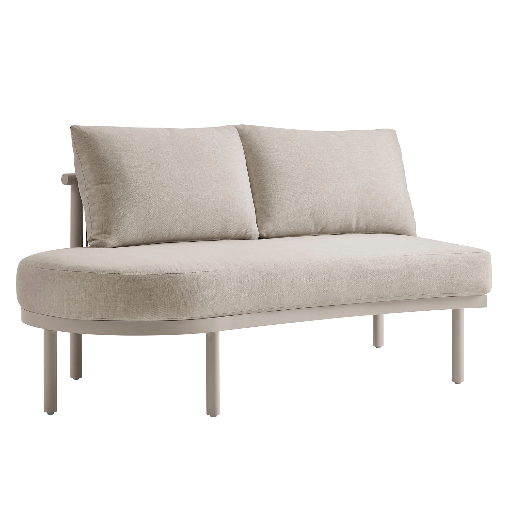 Modway Porta 2 Piece Outdoor Patio Aluminum Modular Sofa EEI-7611