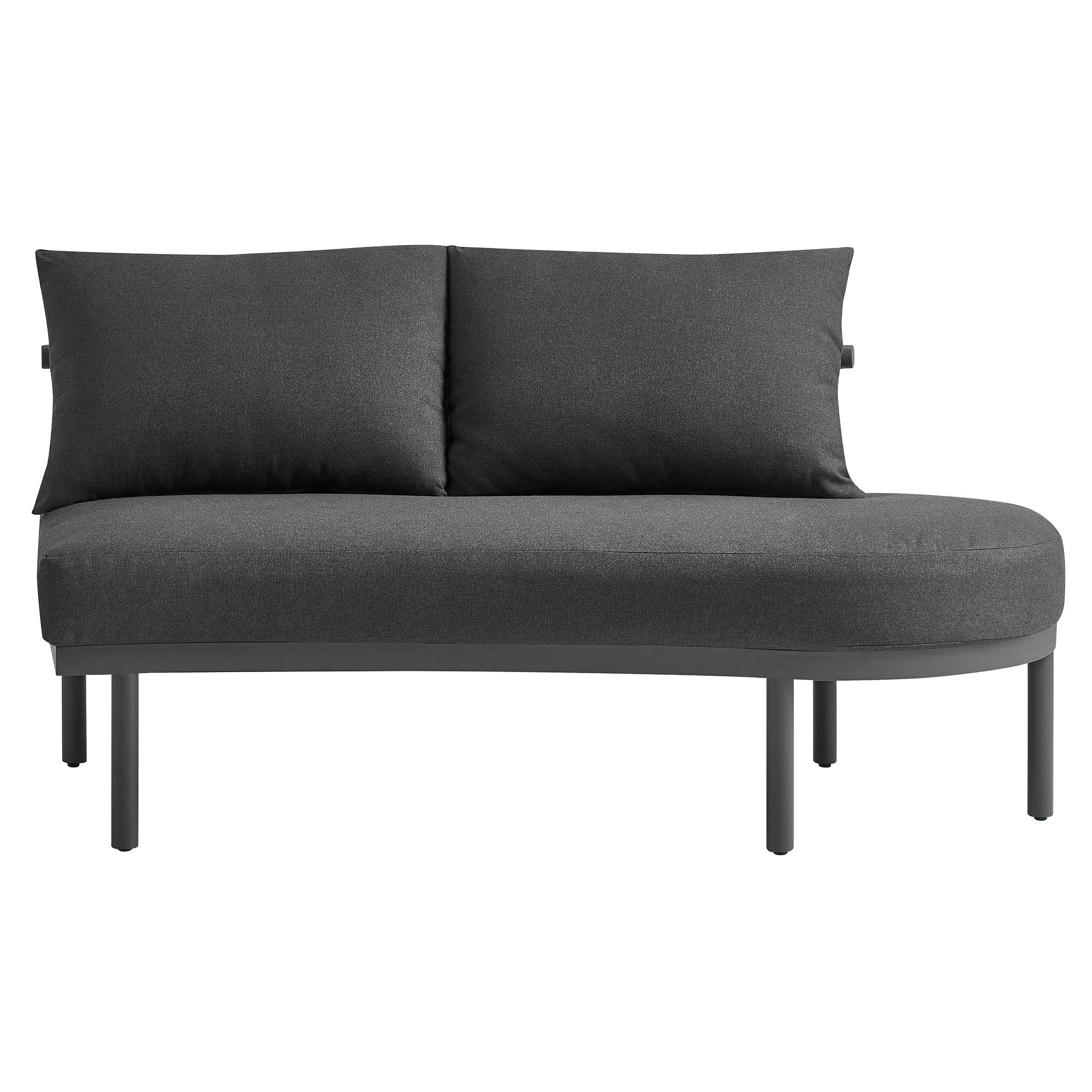 Modway Porta 2 Piece Outdoor Patio Aluminum Modular Sofa EEI-7611