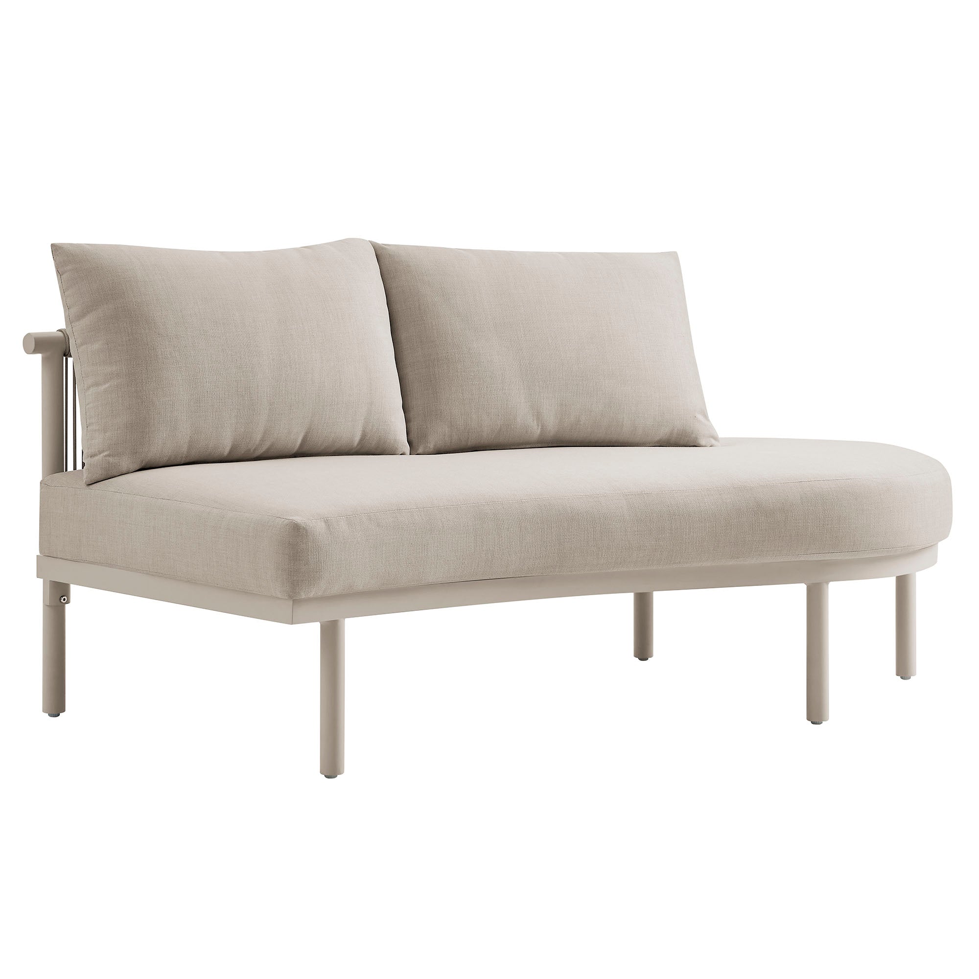 Modway Porta 3 Piece Outdoor Patio Aluminum Modular Sofa EEI-7612