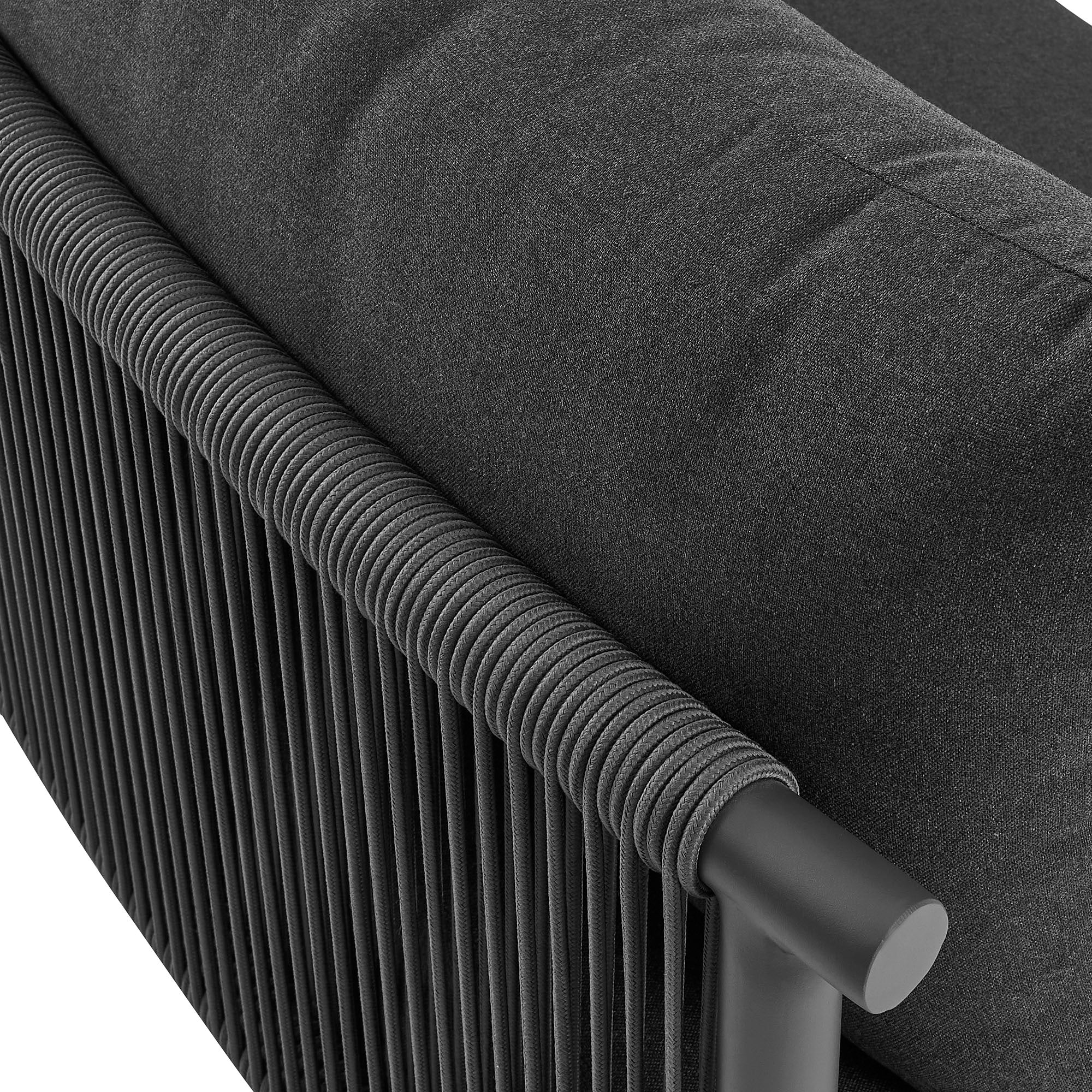 Modway Porta 3 Piece Outdoor Patio Aluminum Modular Sofa EEI-7612