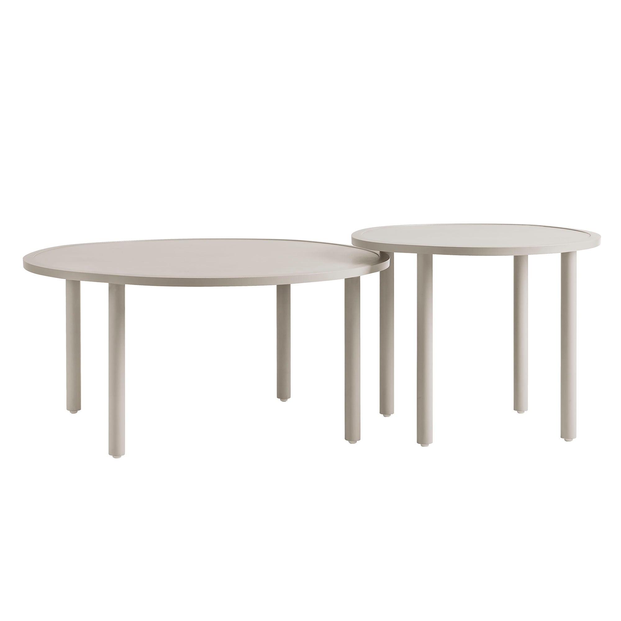 Modway Porta 2 Piece Nesting Outdoor Patio Aluminum Coffee Table Set EEI-7610