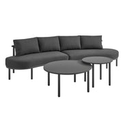 Modway Porta 4 Piece Outdoor Patio Aluminum Modular Sofa Set EEI-7613