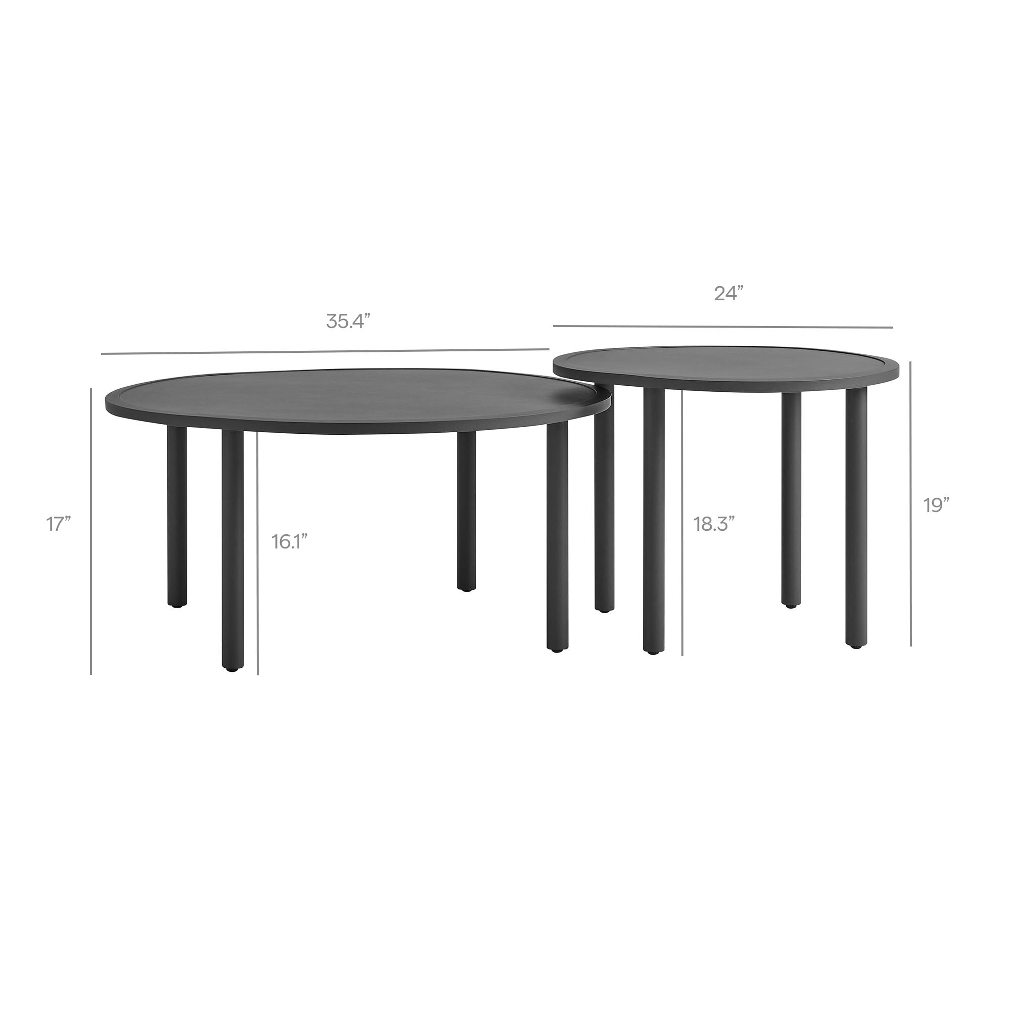 Modway Porta 4 Piece Outdoor Patio Aluminum Modular Sofa Set EEI-7613