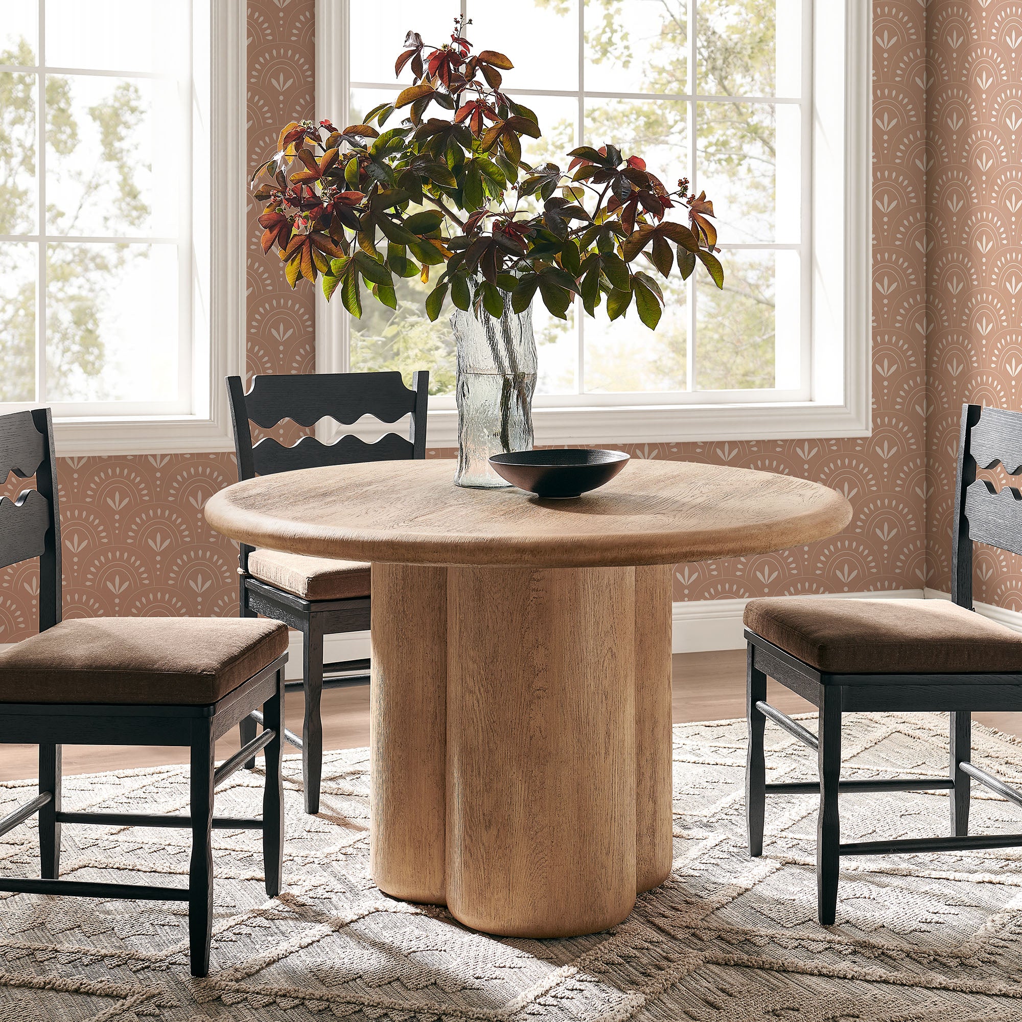 Modway EEI-7619 Tori 48 Inch Round Indoor and Outdoor Patio Dining Table