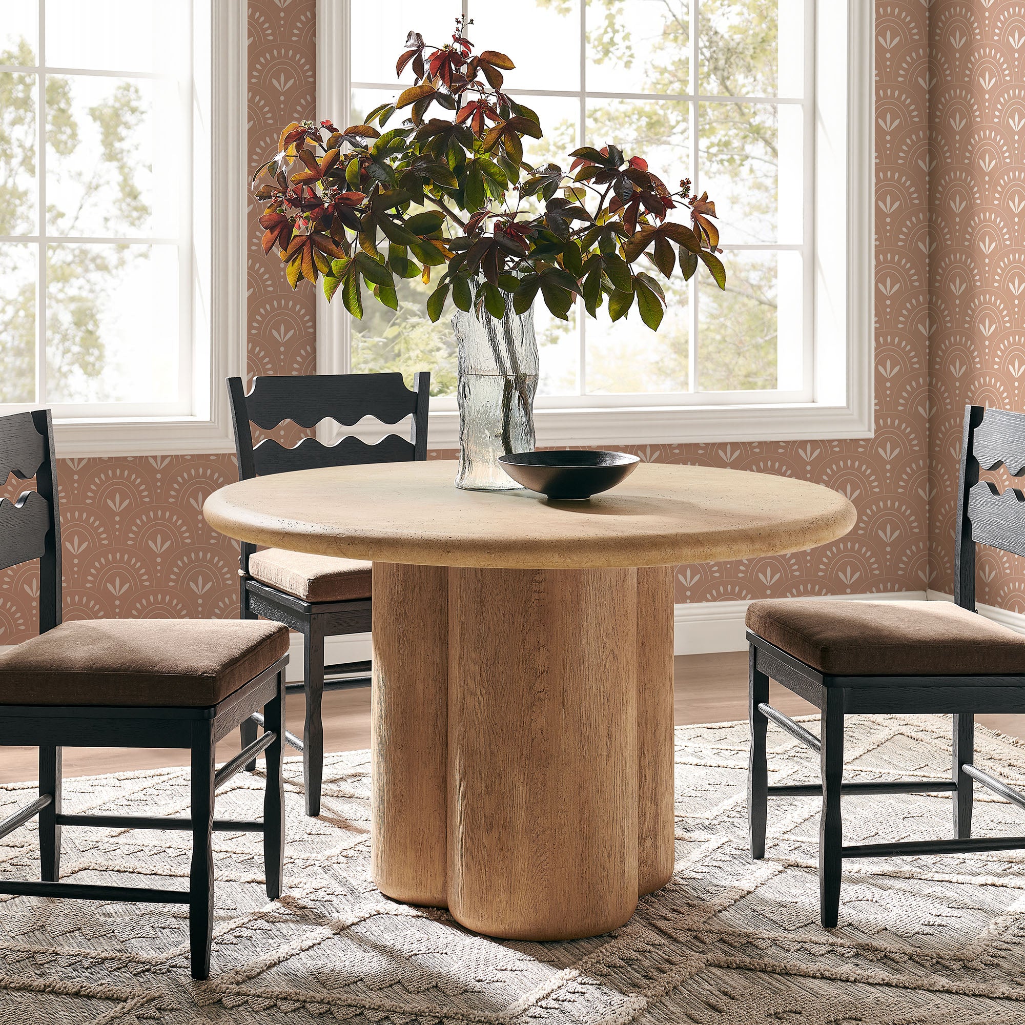 Modway EEI-7619 Tori 48 Inch Round Indoor and Outdoor Patio Dining Table