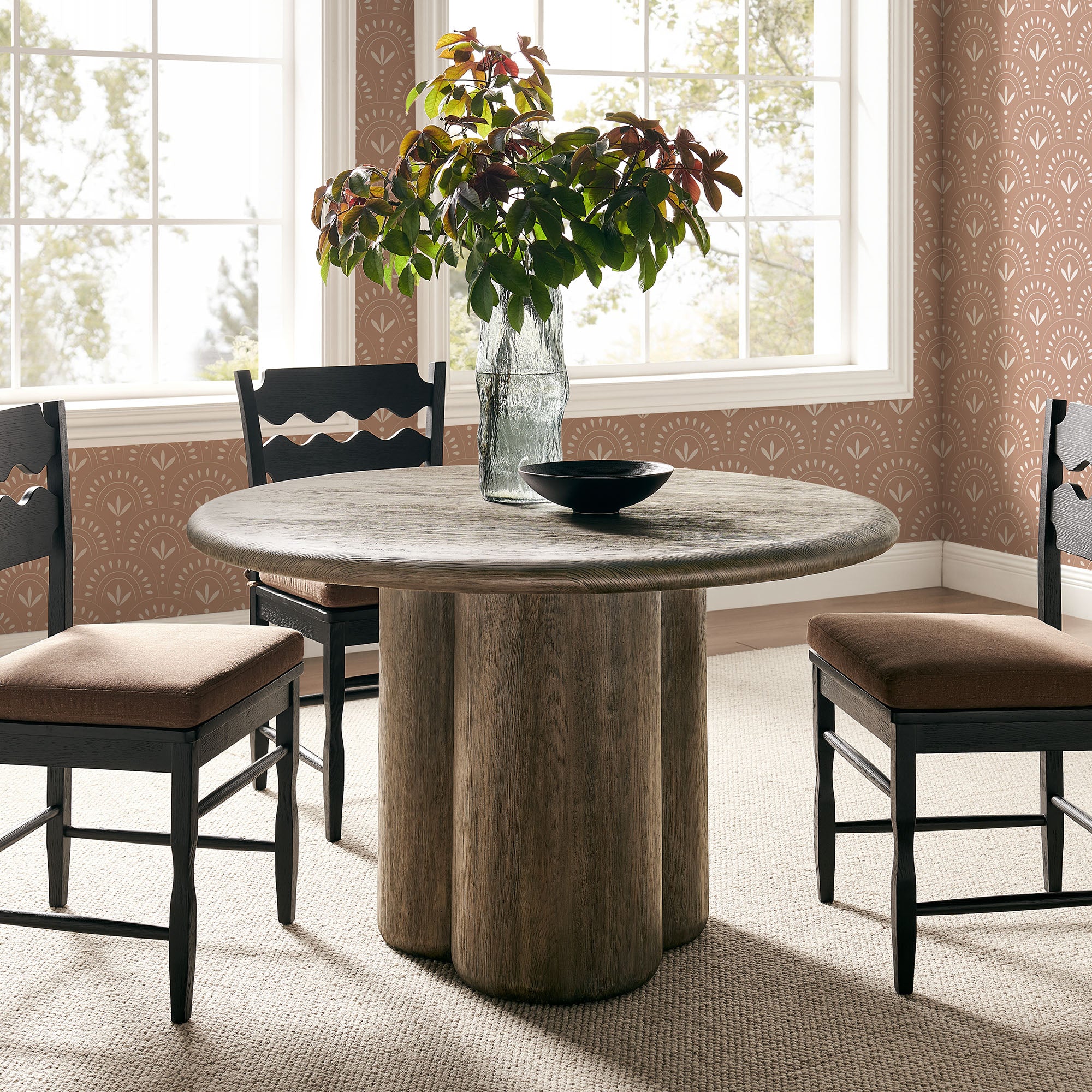Modway EEI-7619 Tori 48 Inch Round Indoor and Outdoor Patio Dining Table