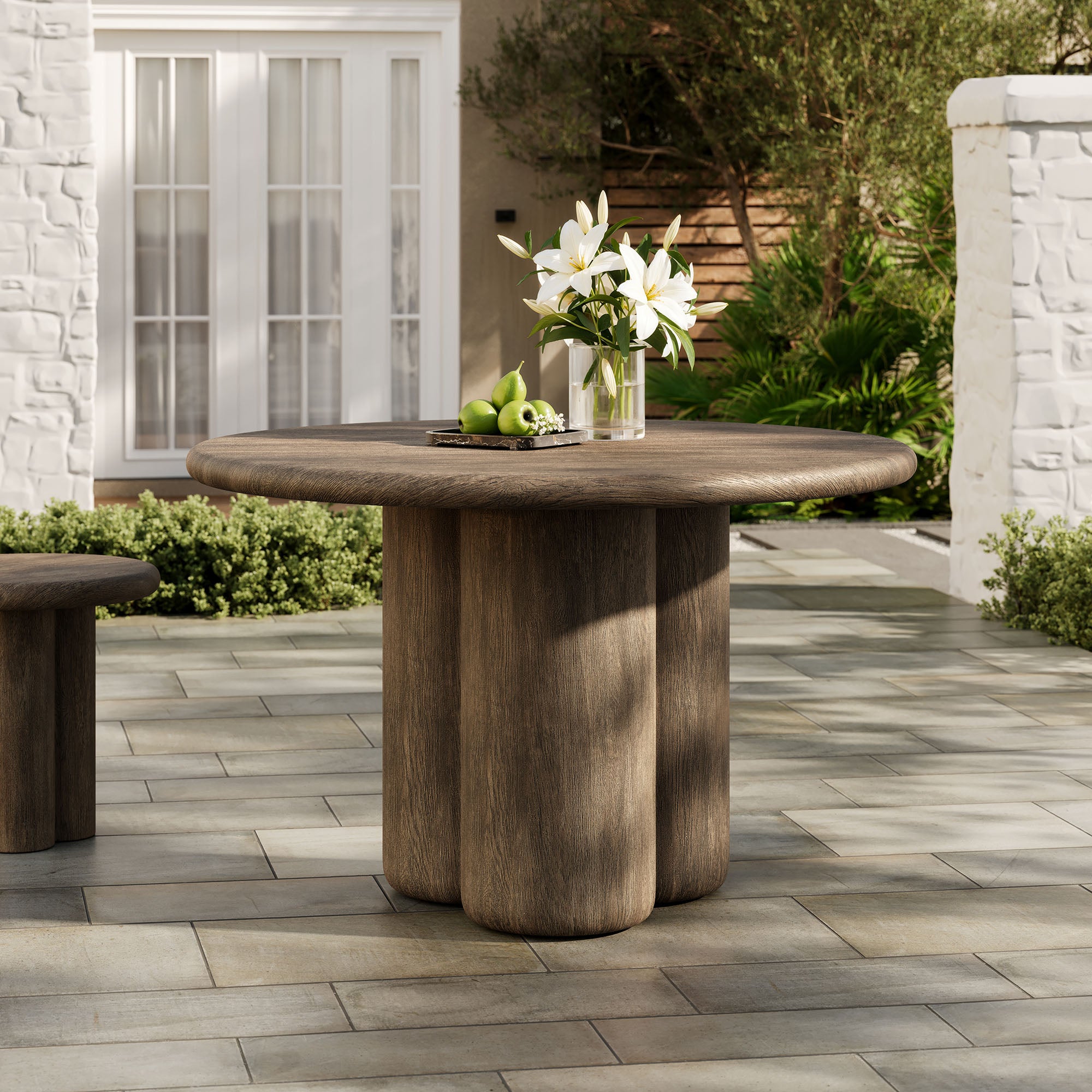 Modway EEI-7619 Tori 48 Inch Round Indoor and Outdoor Patio Dining Table