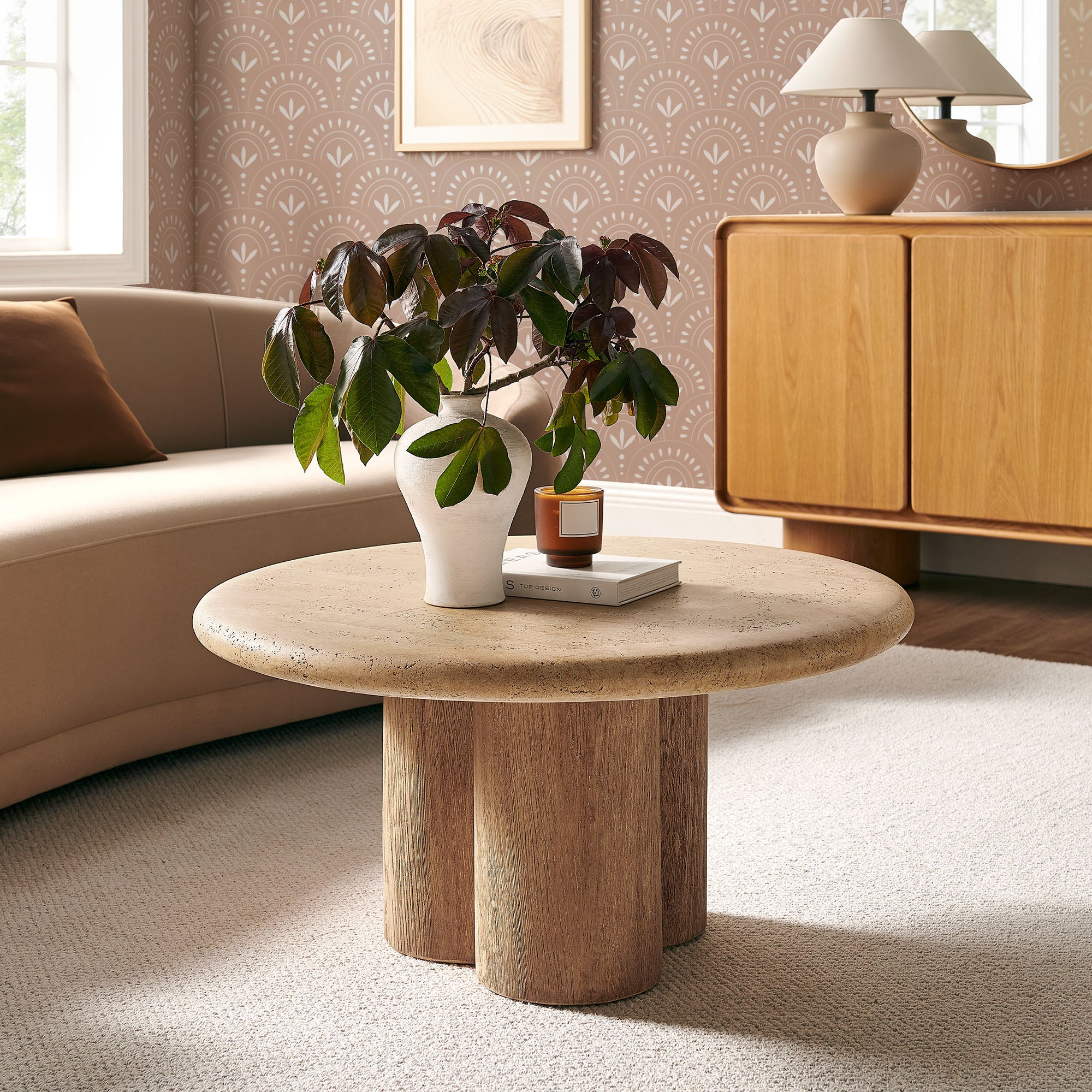 Modway EEI-7620 Tori 31 Inch Round Indoor and Outdoor Patio Coffee Table