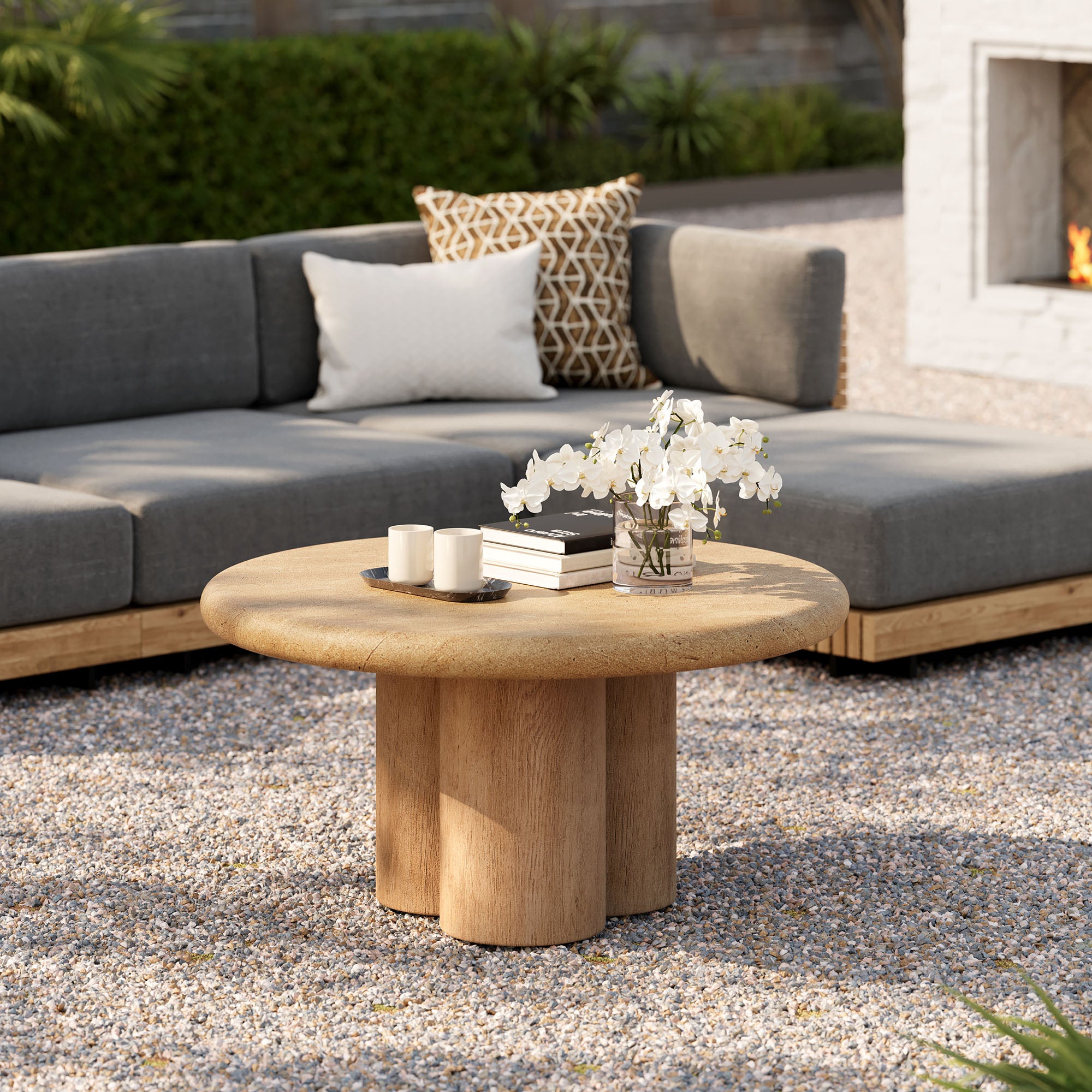 Modway EEI-7620 Tori 31 Inch Round Indoor and Outdoor Patio Coffee Table