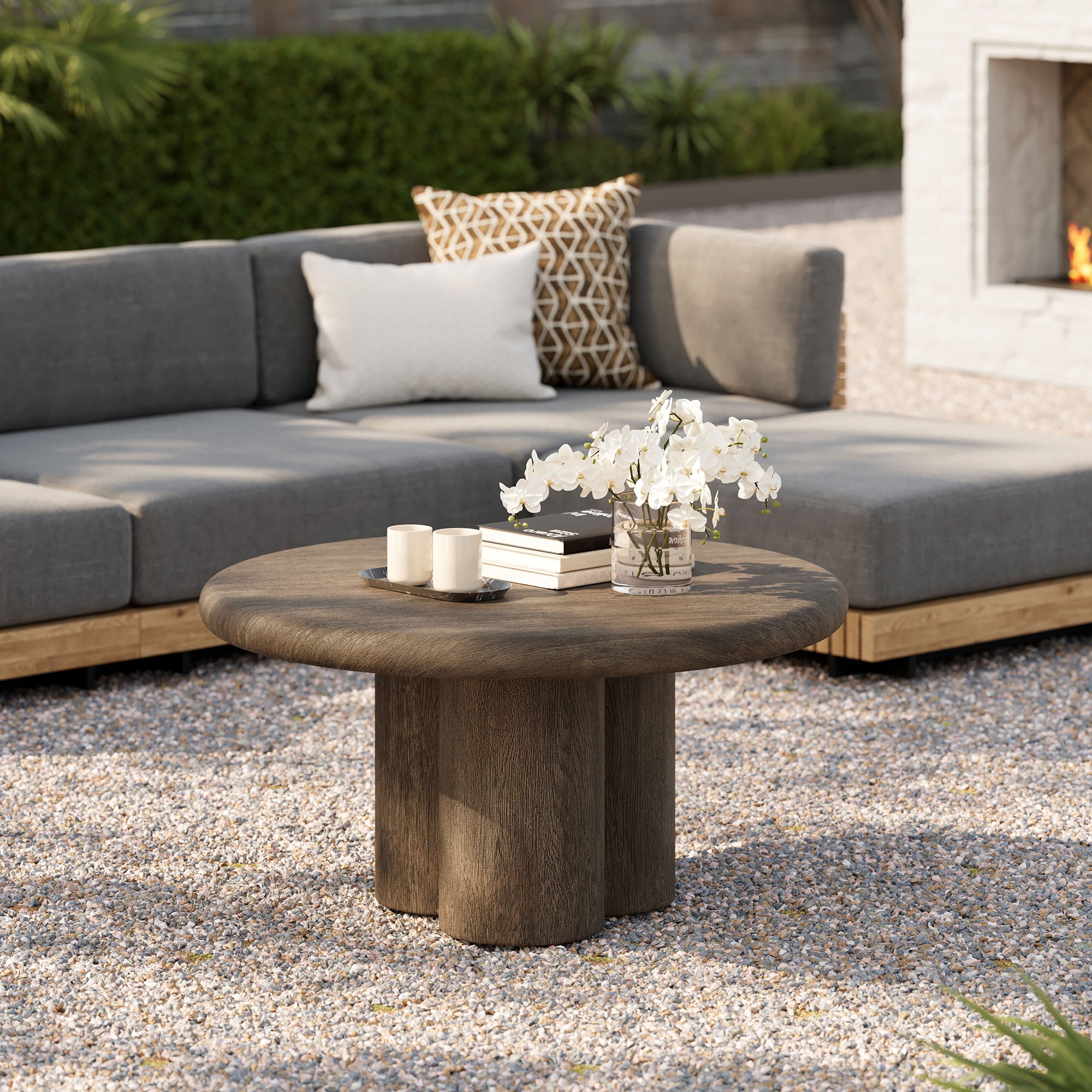 Modway EEI-7620 Tori 31 Inch Round Indoor and Outdoor Patio Coffee Table