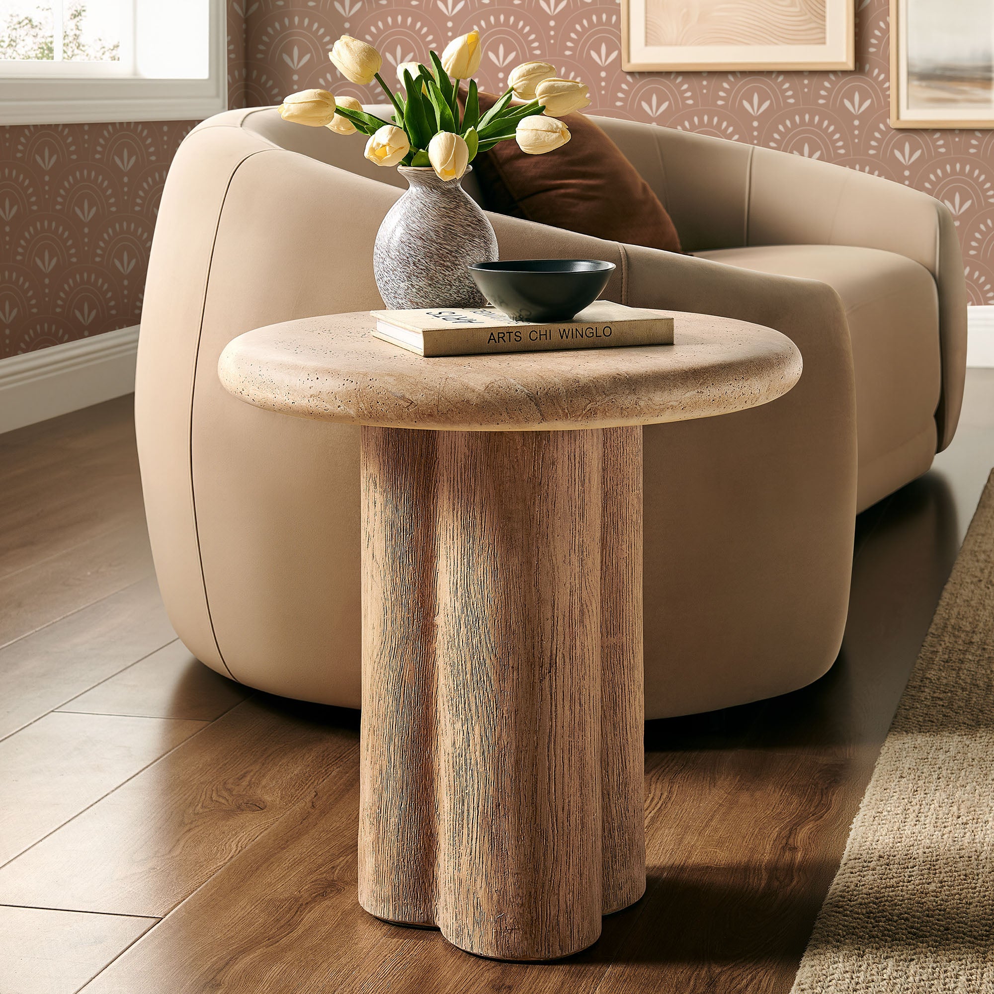 Modway EEI-7621 Tori 20 Inch Round Indoor and Outdoor Patio Side Table