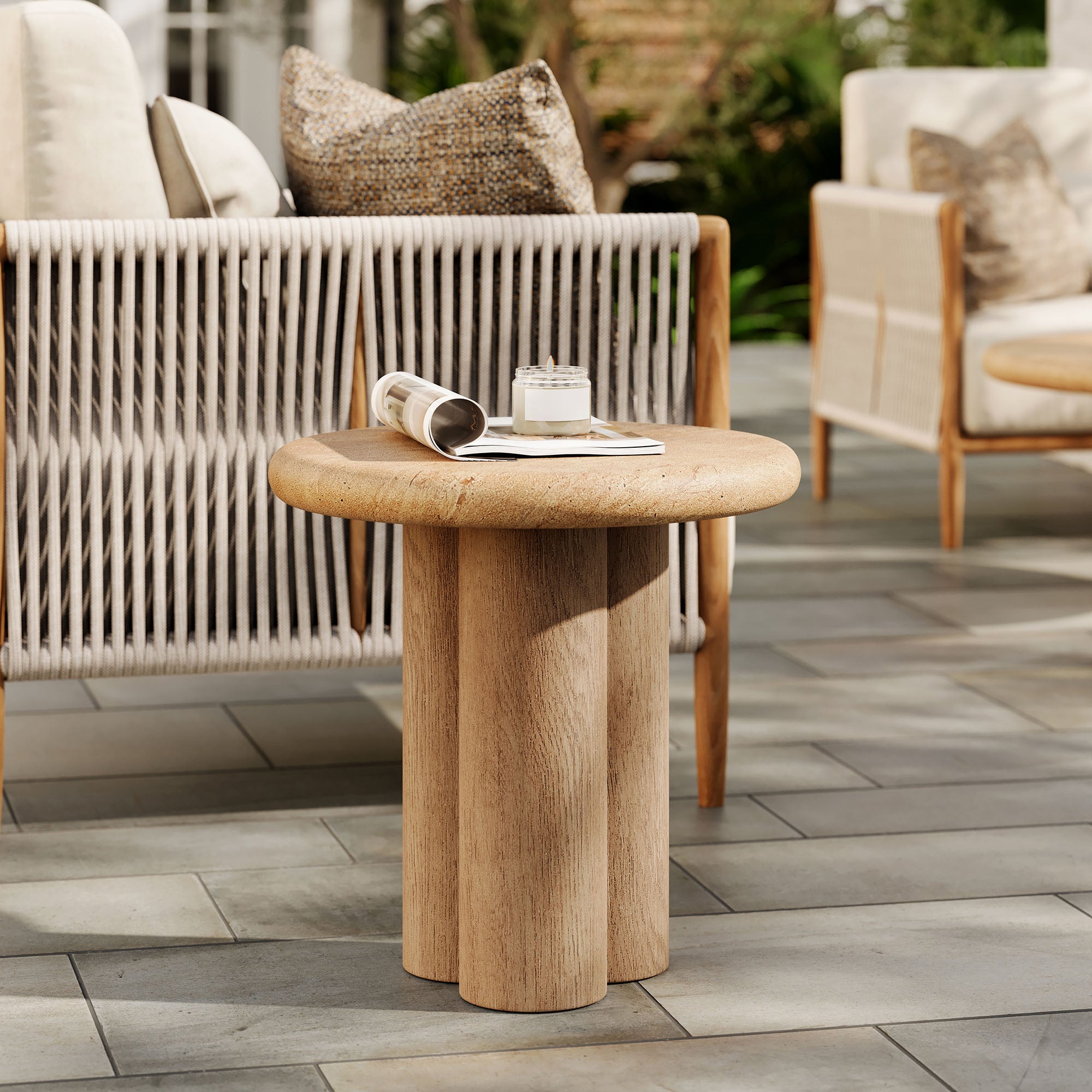 Modway EEI-7621 Tori 20 Inch Round Indoor and Outdoor Patio Side Table