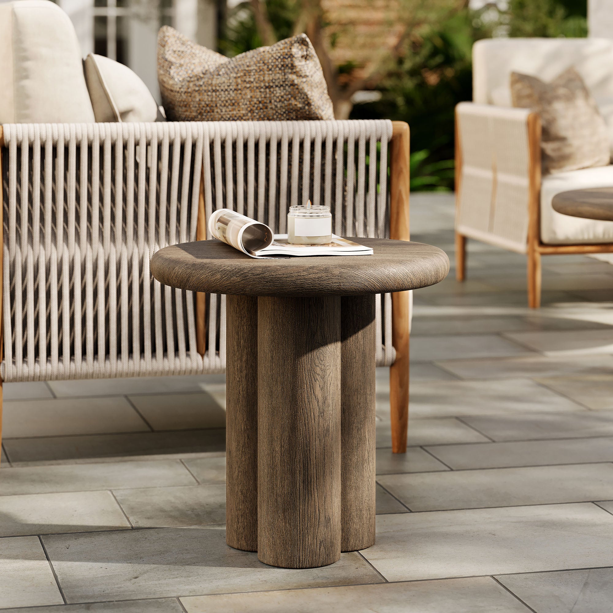 Modway EEI-7621 Tori 20 Inch Round Indoor and Outdoor Patio Side Table