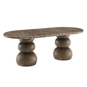 Modway EEI-7623 Pietra Indoor Outdoor Patio Oval Dining Table