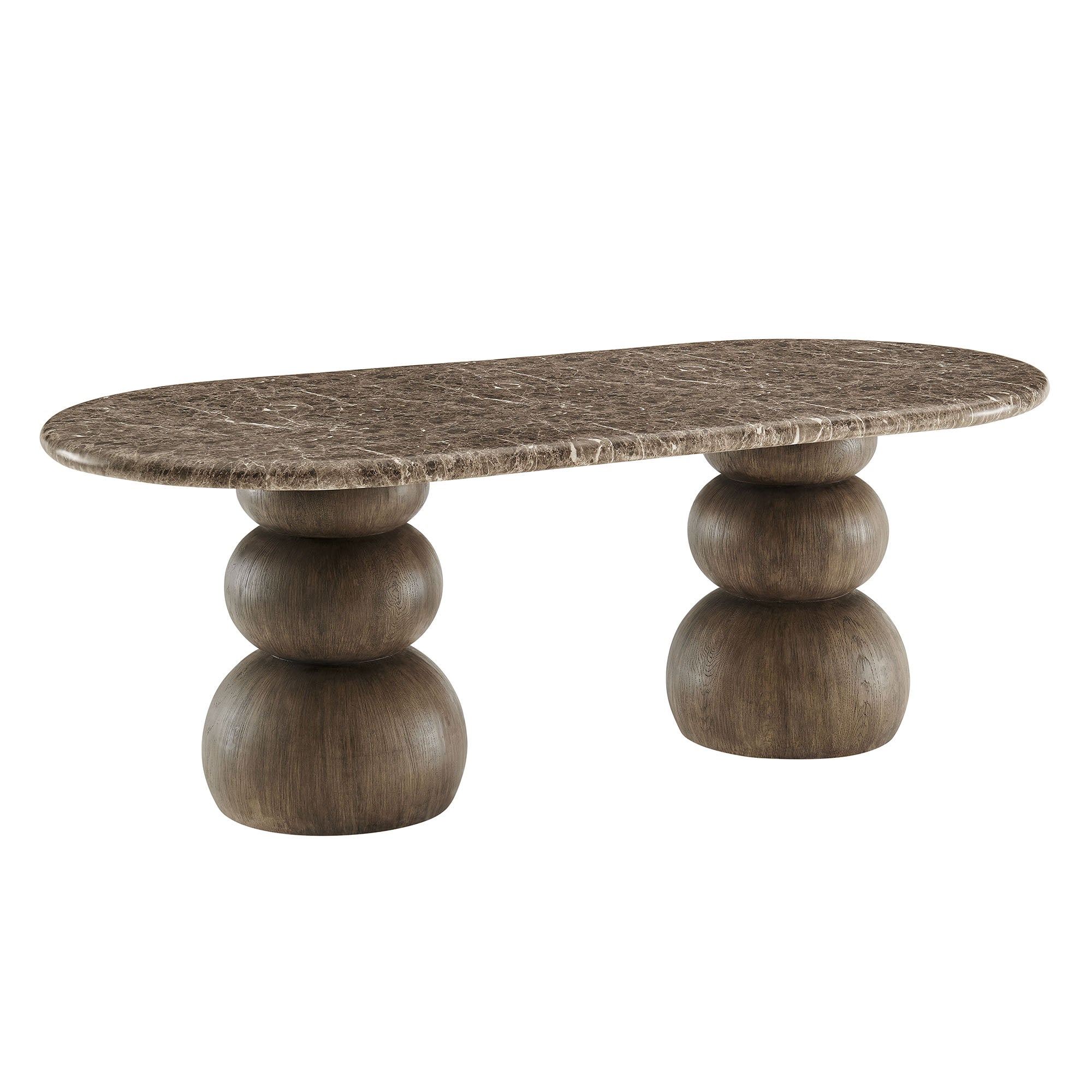 Modway EEI-7623 Pietra Indoor Outdoor Patio Oval Dining Table